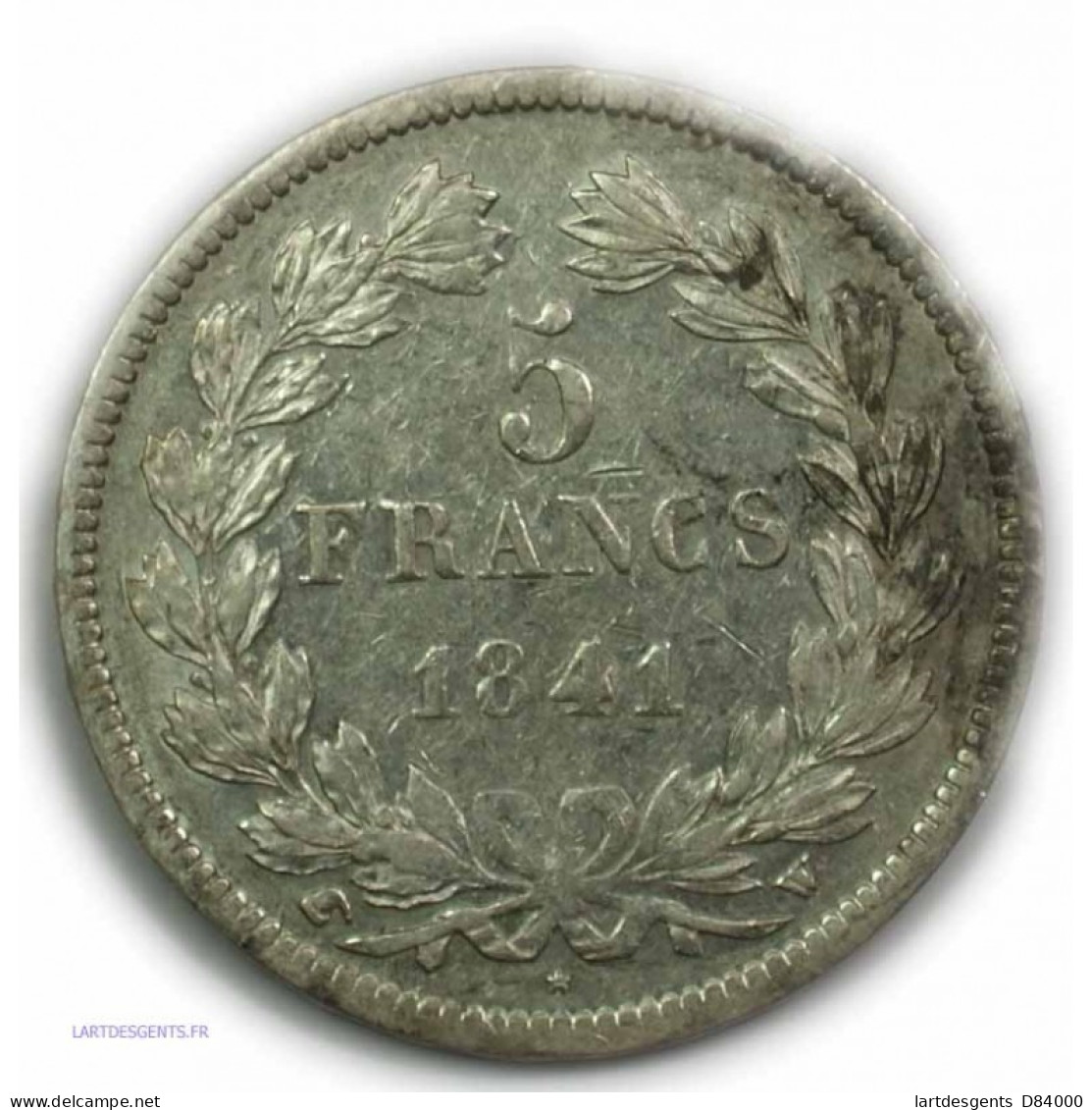 ECU 5 Francs LOUIS PHILIPPE Ier, 1841 W LILLE, TTB - Sonstige & Ohne Zuordnung