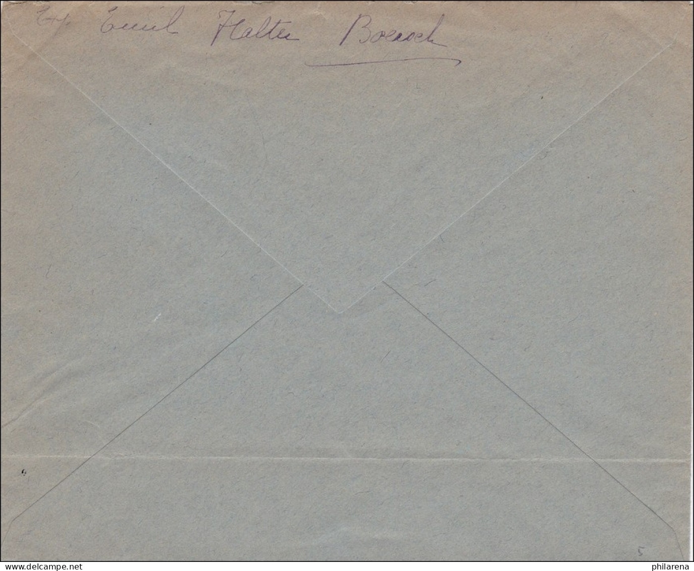 Elsass: Brief Aus Börsch Nach Strassburg 1940 - Occupation 1938-45