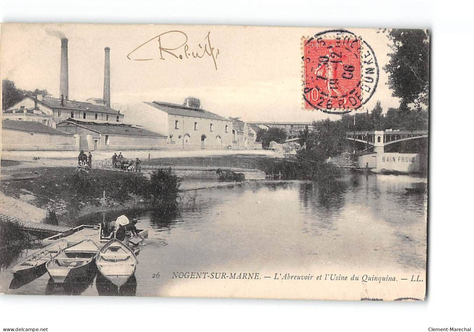 NOGENT SUR MARNE - L'Abreuvoir Et L'Usine Du Quinquina - Très Bon état - Nogent Sur Marne