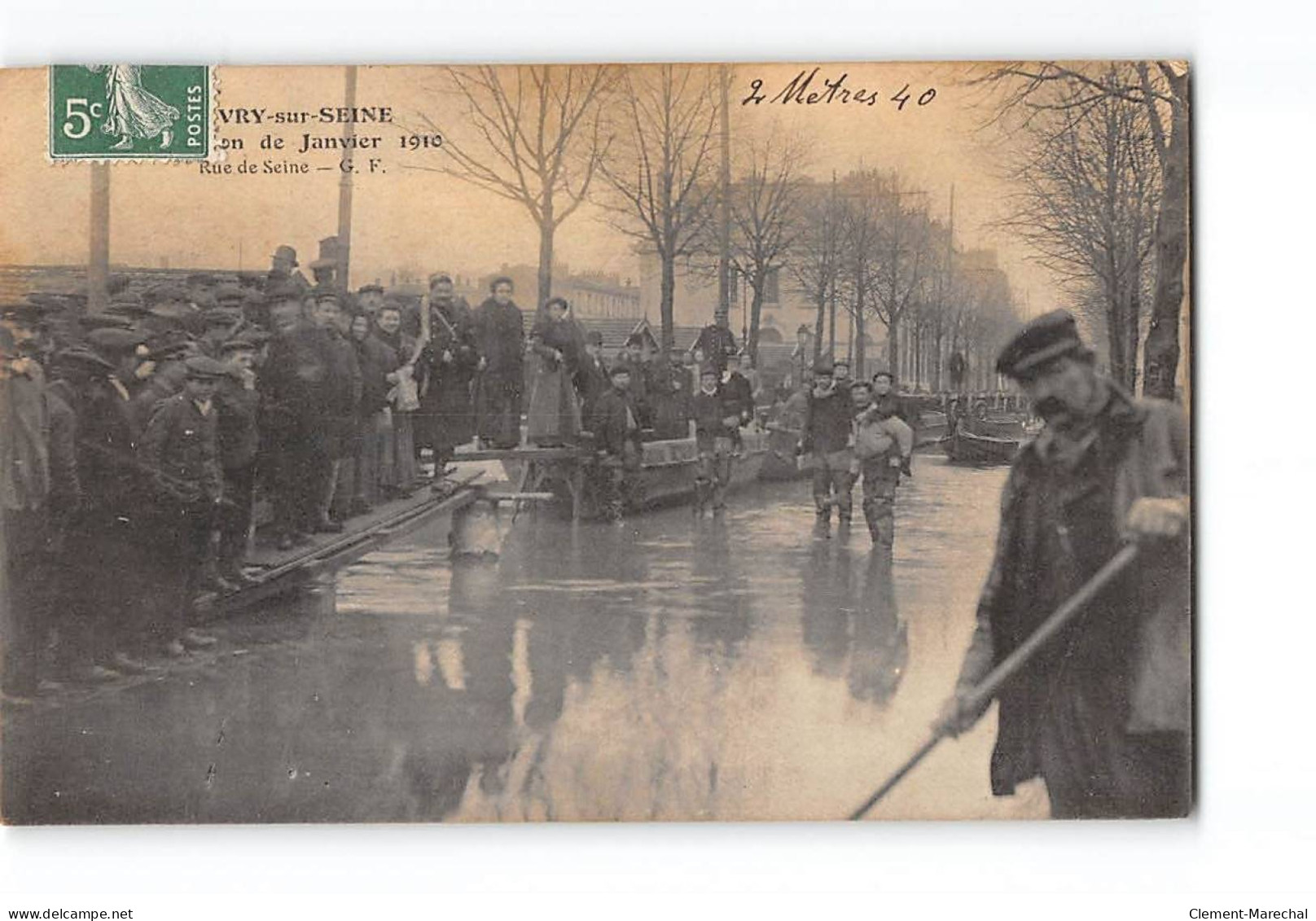 IVRY SUR SEINE - Inondation De Janvier 1910 - Rue De Seine - Très Bon état - Ivry Sur Seine