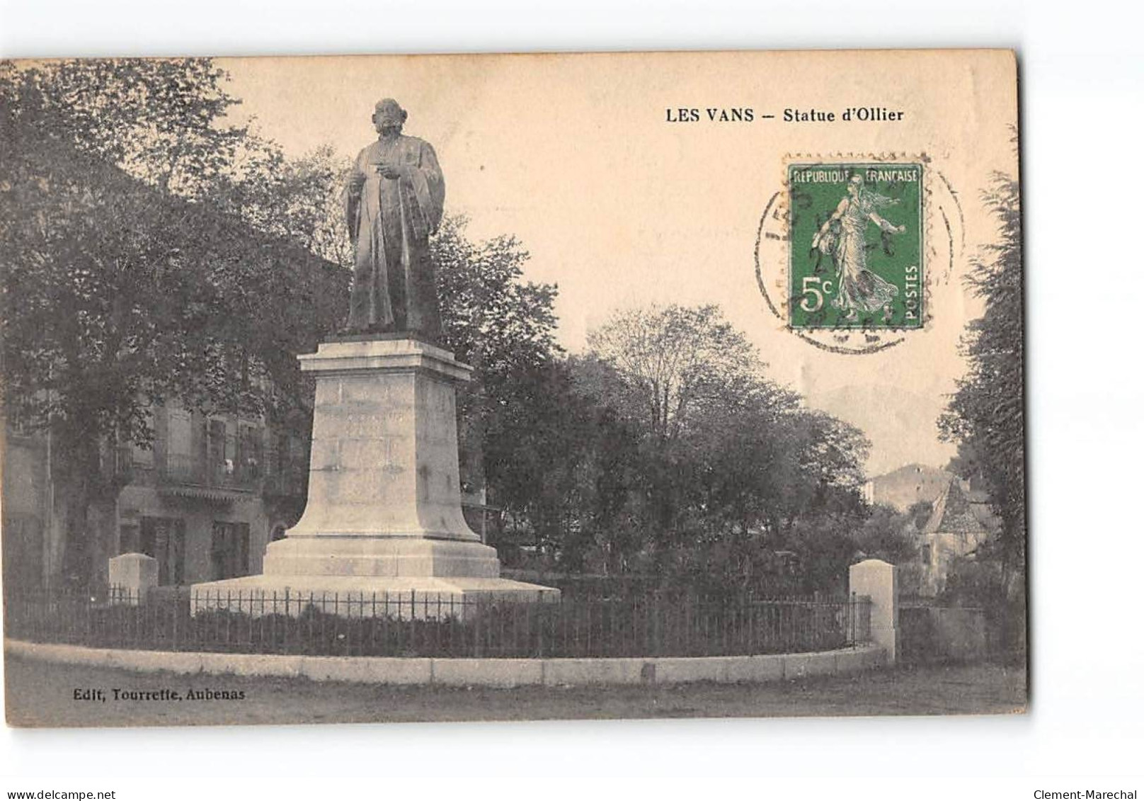 LES VANS - Statue D'Ollier - Très Bon état - Les Vans