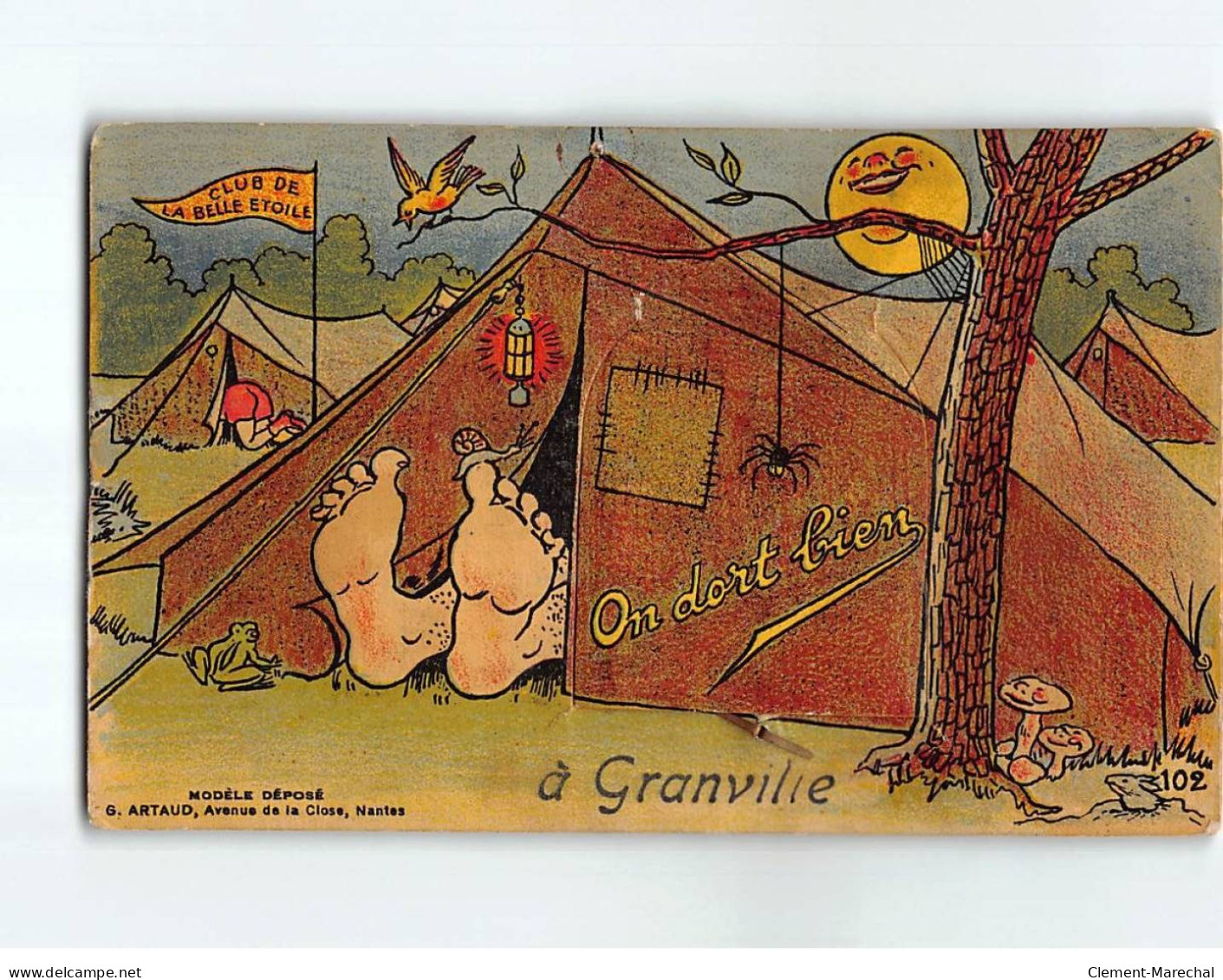 GRANVILLE : Carte Souvenir, Système Dépliant - état - Granville