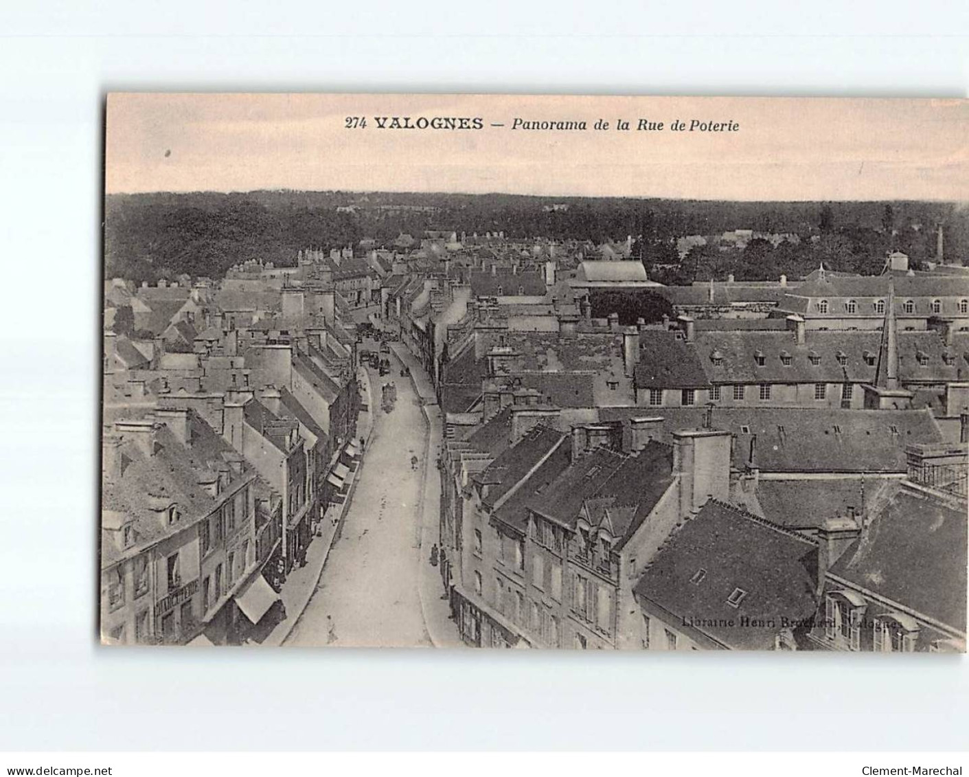 VALOGNES : Panorama De La Rue De Poterie - état - Valognes