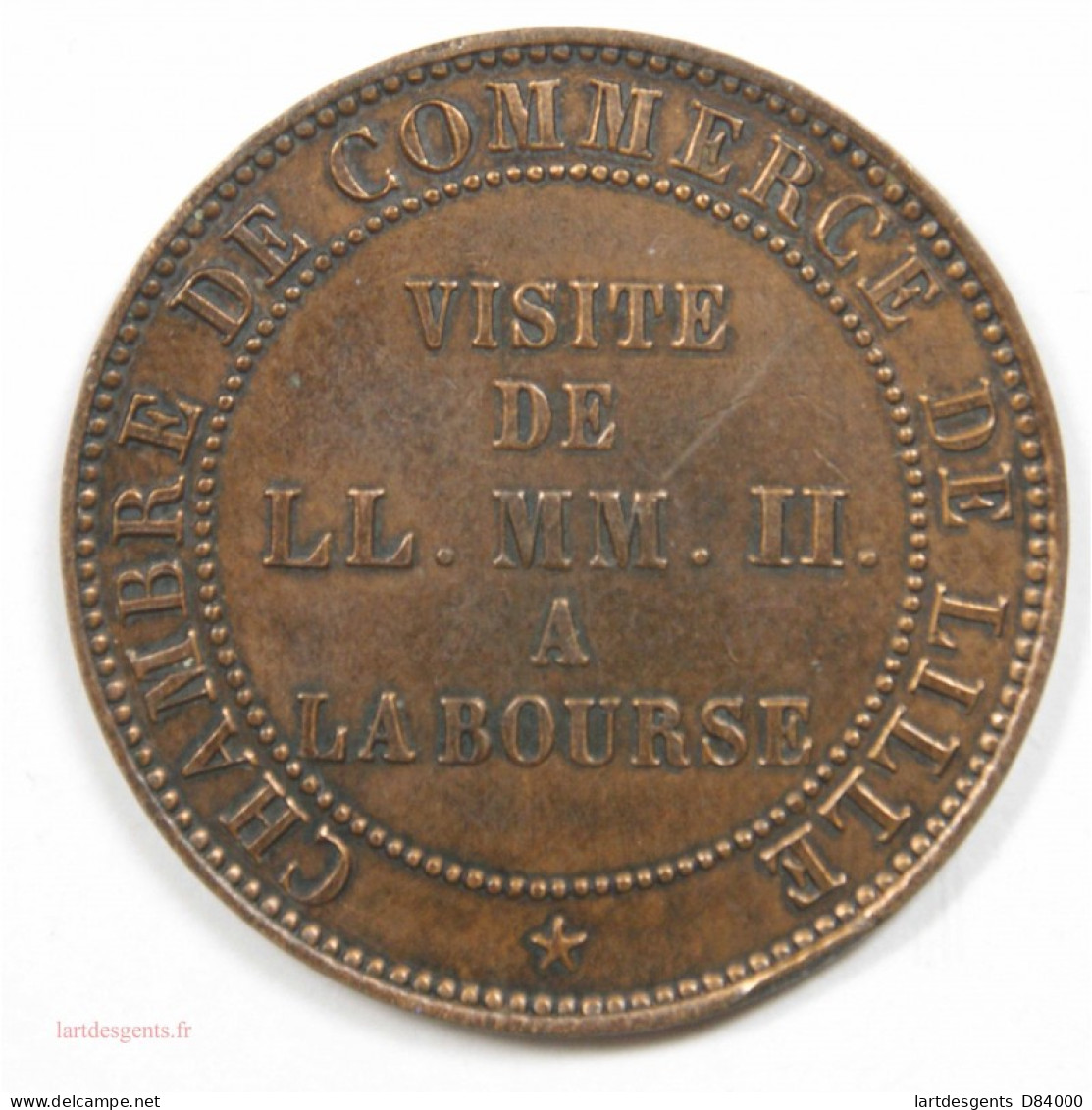 Type 5 Centimes Napoléon III – Visite De Lille 1853 - Autres & Non Classés