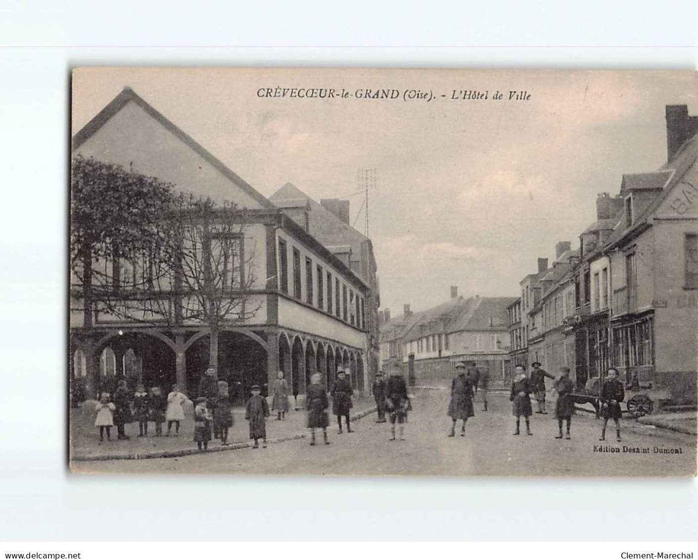 CREVECOEUR LE GRAND : L'Hôtel De Ville - Très Bon état - Crevecoeur Le Grand