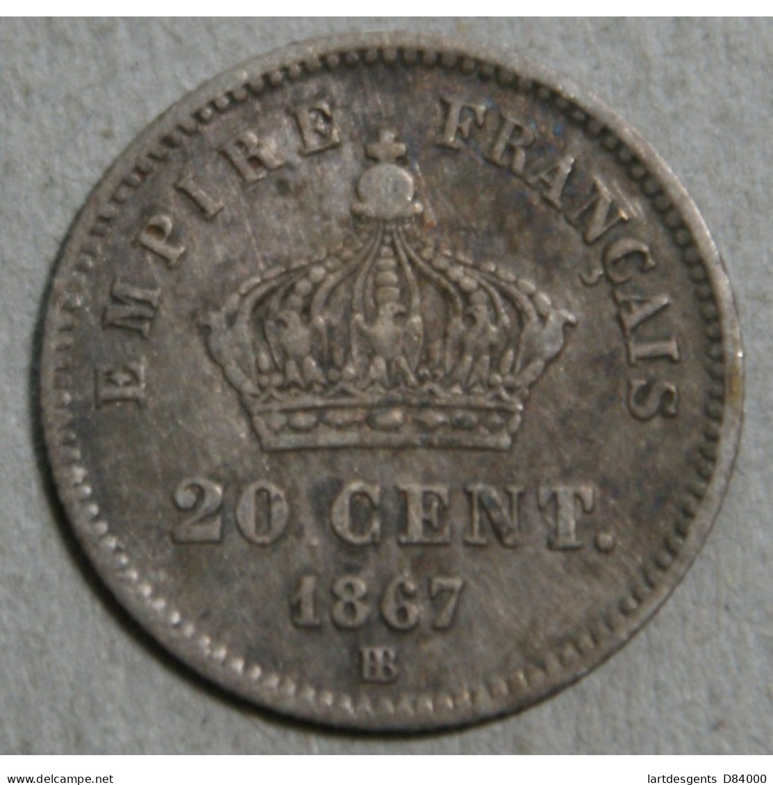 NAPOLEON III - 20 Centimes 1867 A + 1867 BB - Andere & Zonder Classificatie