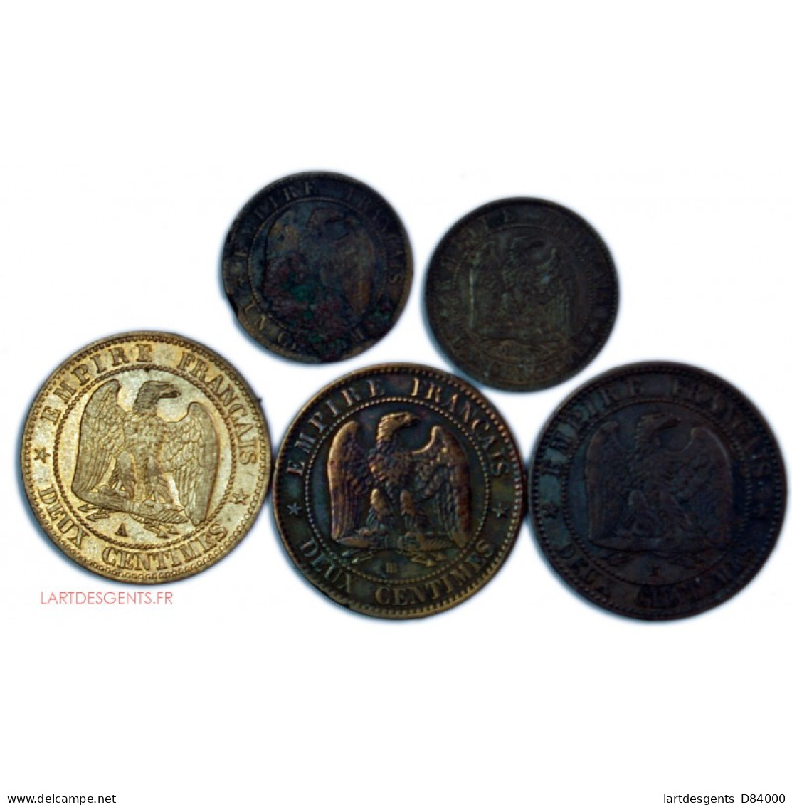 Napoléon III - 1 Centime 1855 MA 2 Centimes 1854b 1855a 1855bb - Andere & Zonder Classificatie