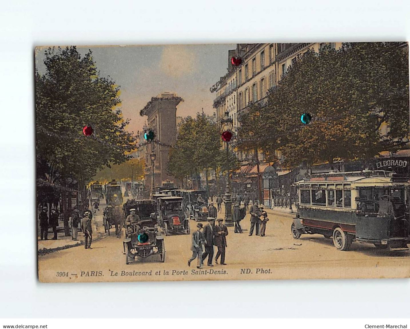 PARIS : Le Boulevard Et La Porte Saint-Denis - état - District 10