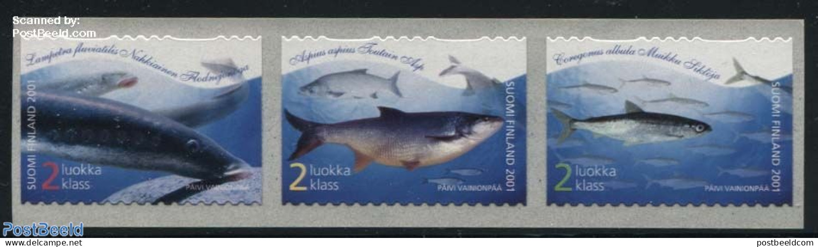 Finland 2001 Fish 3v S-a, Mint NH, Nature - Fish - Ungebraucht