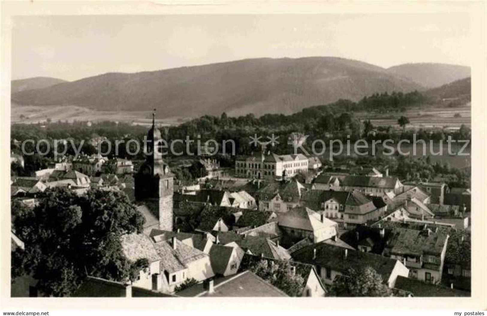 72729434 Bad Blankenburg Teilansicht Mit Kirche Handabzug Bad Blankenburg - Bad Blankenburg