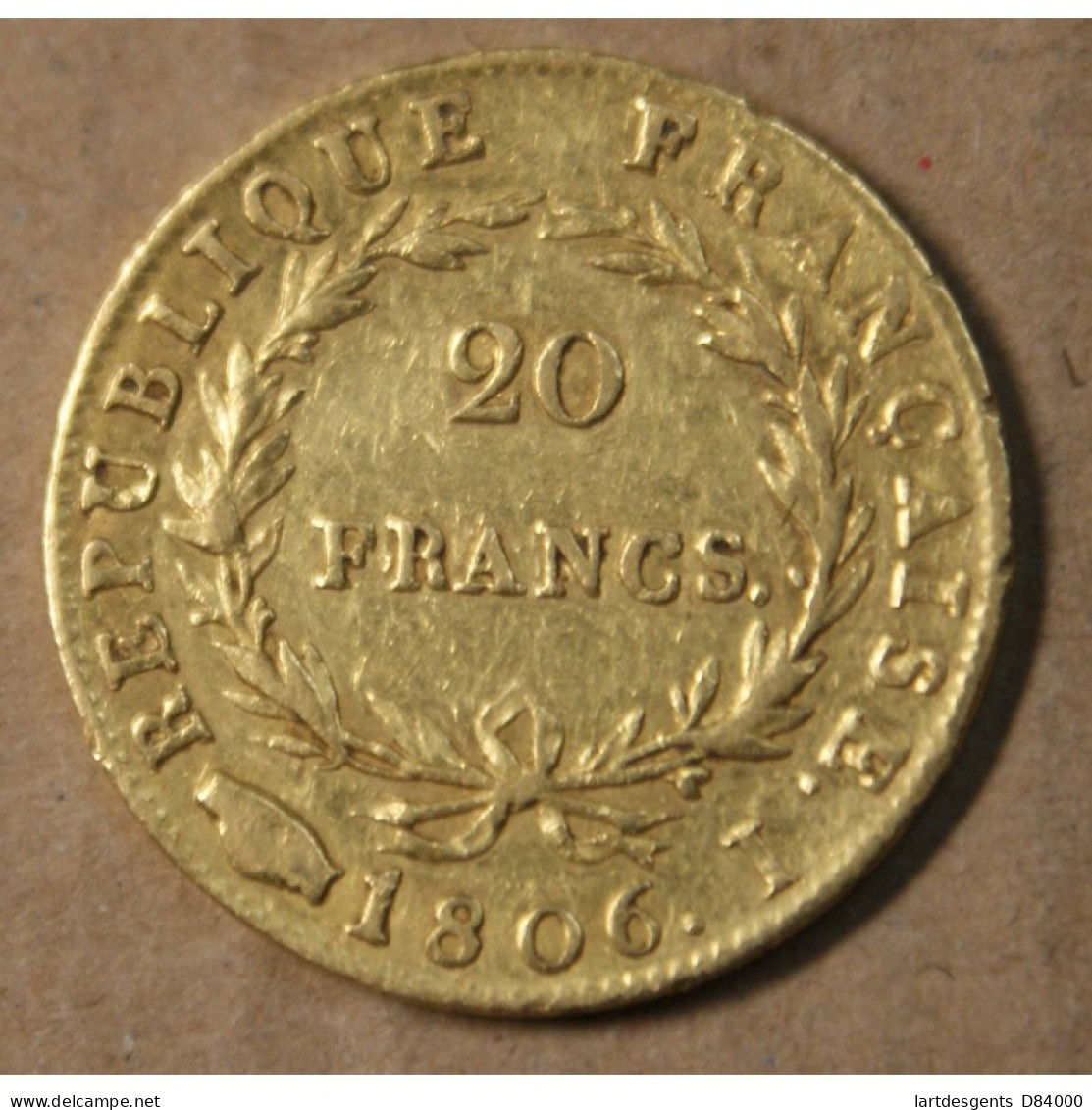 France Napoléon Ier 20 Francs Or 1806 I Limoges, Lartdesgents.fr - 20 Francs (or)