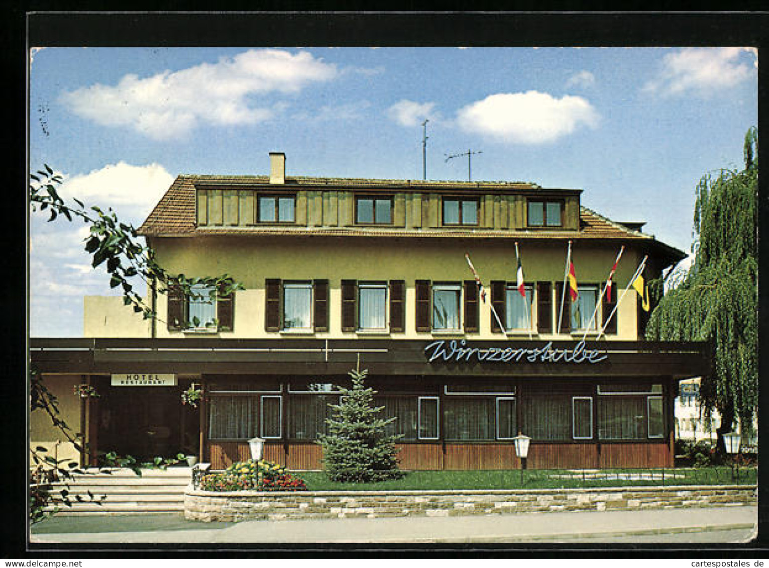 AK Ihringen /Kaiserstuhl, Hotel-Restaurant Winzerstube R. Springmann, Strassenansicht  - Kaiserstuhl