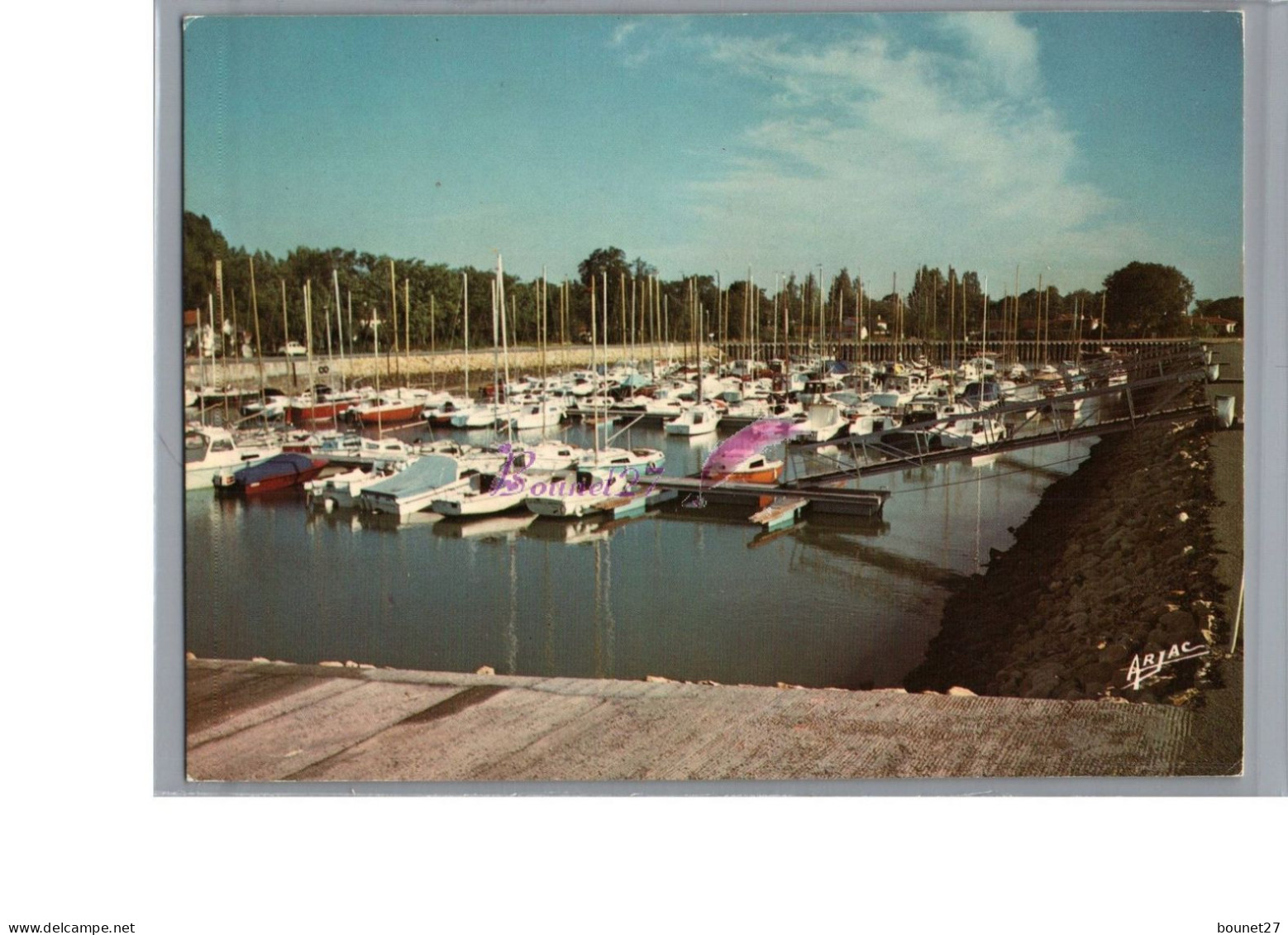 ILE D'OLERON 17 - Boyardville Le Nouveau Port De Plaisance Carte Vierge Bateau - Ile D'Oléron