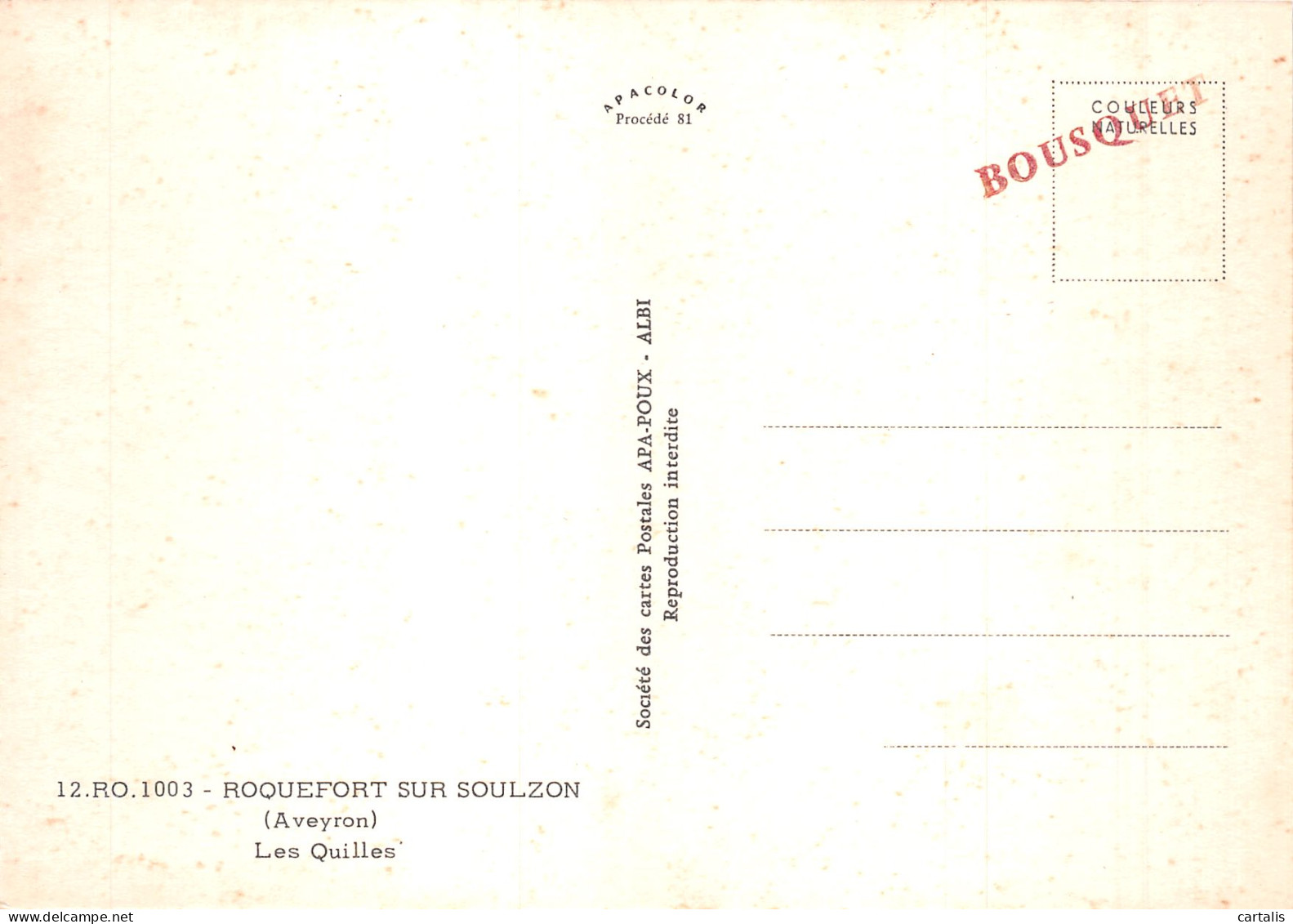 12-ROQUEFORT SUR SOULZON-N°4197-C/0379 - Roquefort