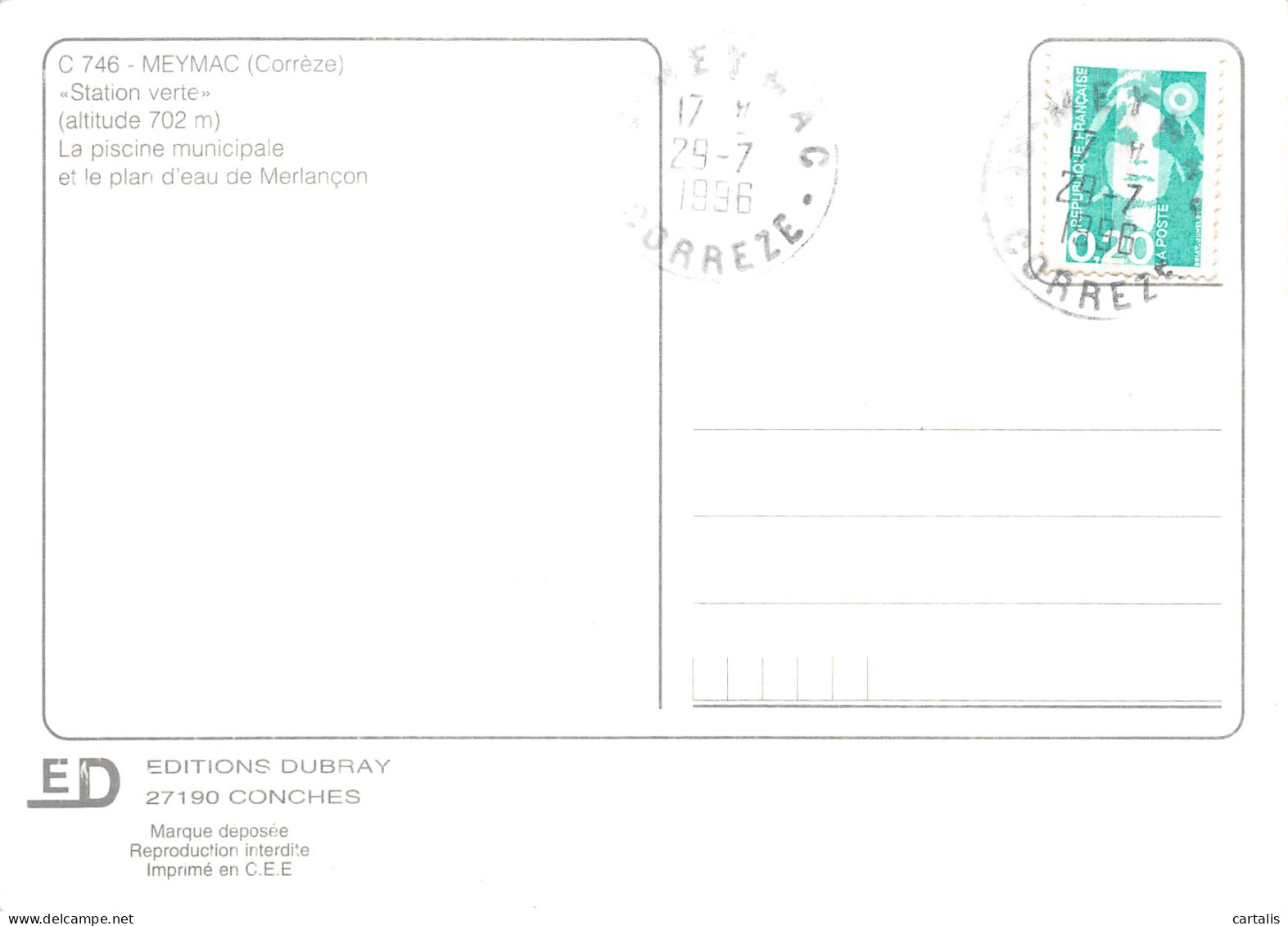 19-MEYMAC-N°4199-A/0233 - Andere & Zonder Classificatie