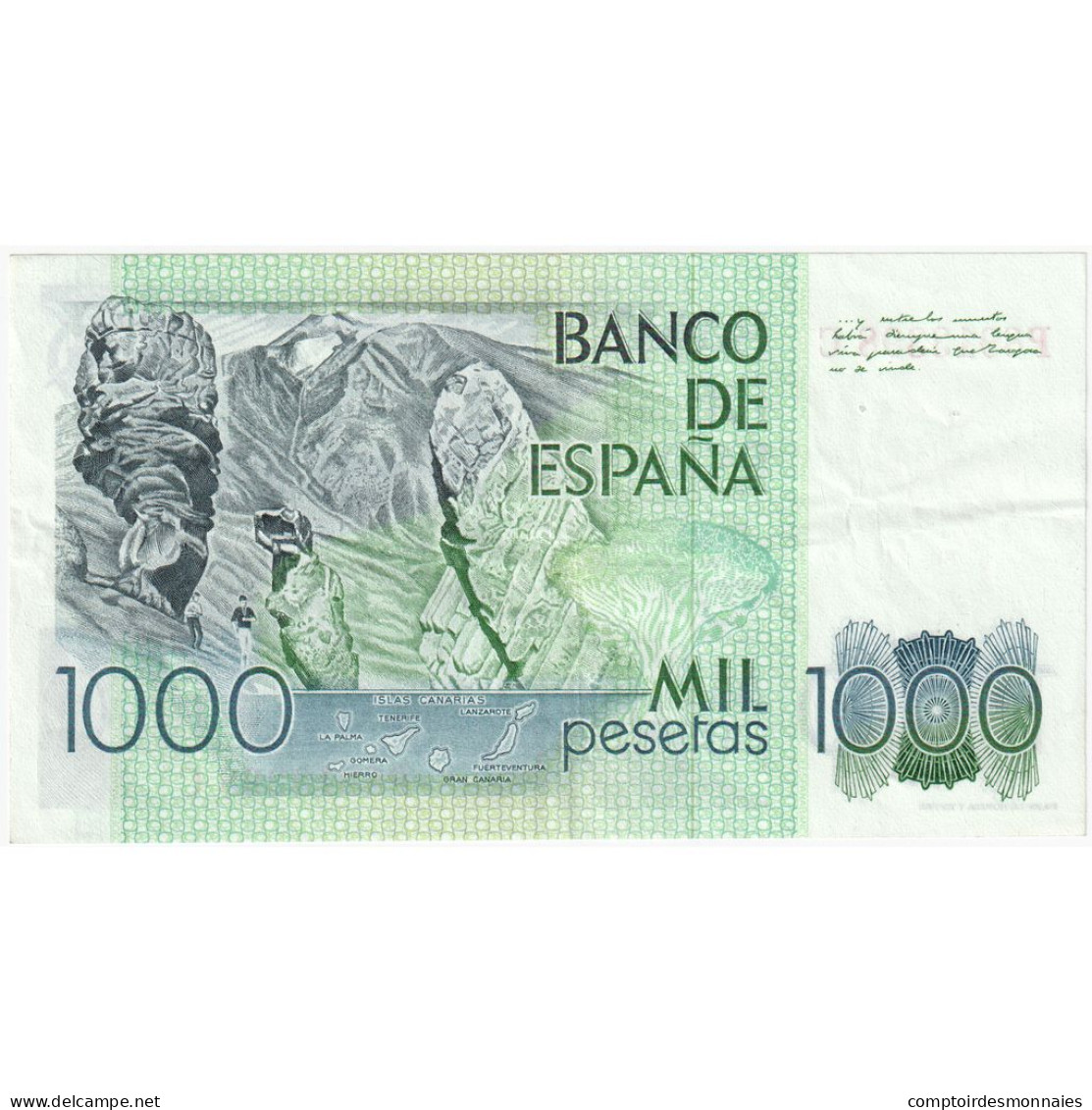 Espagne, 1000 Pesetas, 1979-10-23, SUP - [ 4] 1975-…: Juan Carlos I.