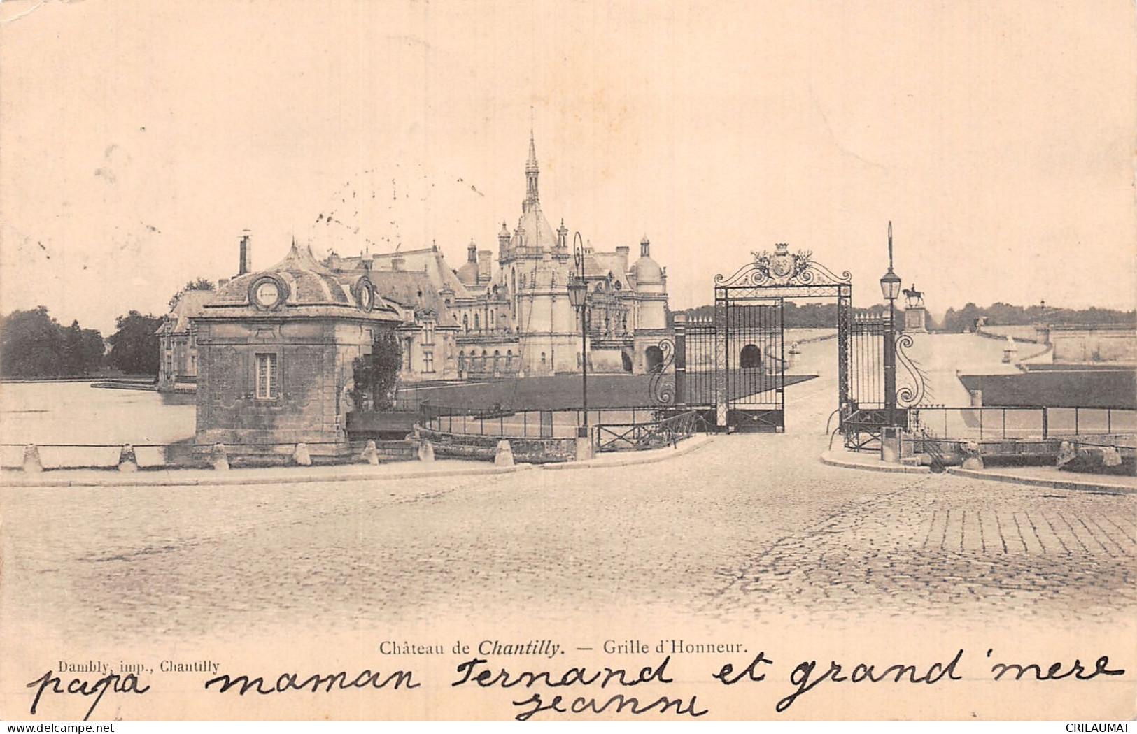 60-CHANTILLY LE CHÂTEAU-N°5147-G/0367 - Chantilly