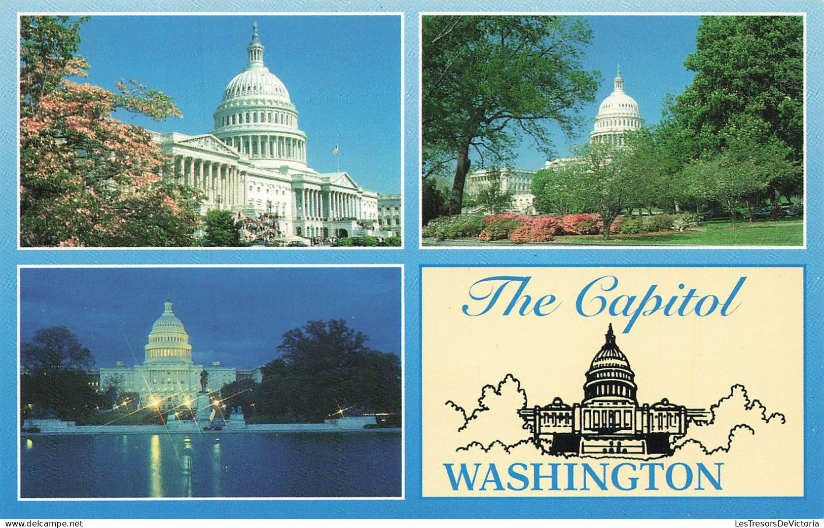 ETATS-UNIS - The Capitol - Washington DC - Multi-vues - Carte Postale - Washington DC