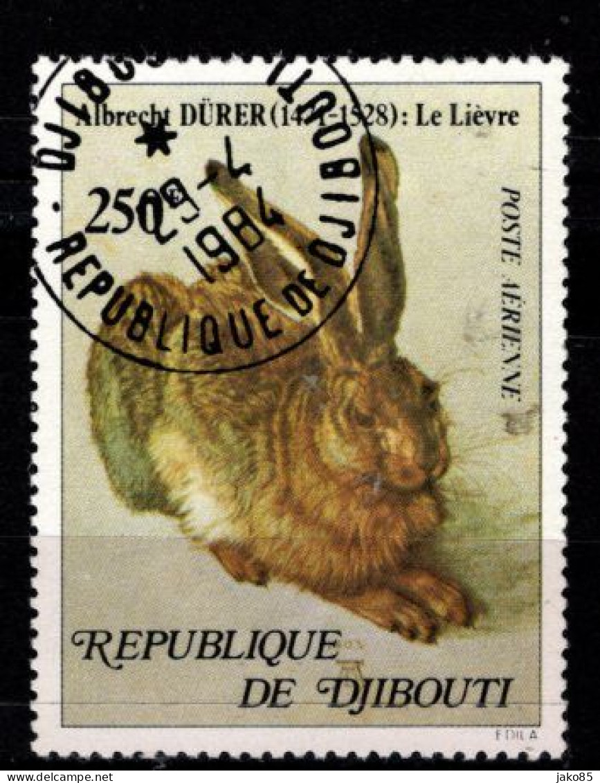 - DJIBOUTI - 1978 - YT N° PA 126 - Oblitéré - Lièvre De Durer - Dschibuti (1977-...)