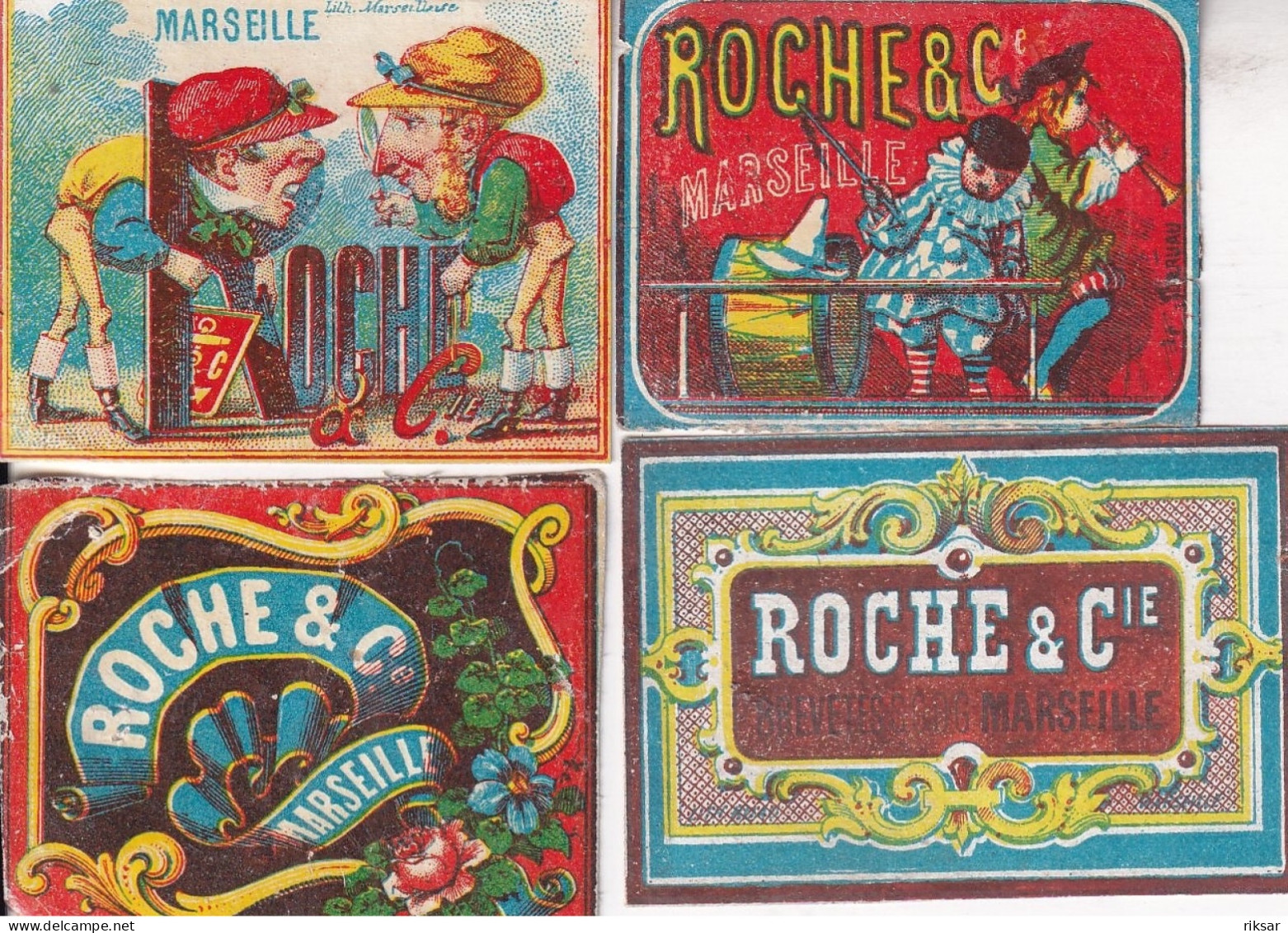 ETIQUETTE D ALLUMETTE(ROCHE) MARSEILLE(6  PIECES) - Matchbox Labels