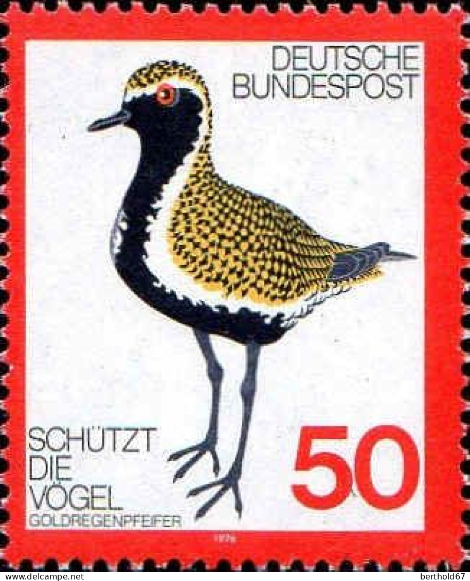 RFA Poste N** Yv: 750 Mi:901 Schützt Die Vögel Goldregenpfeiffer (Thème) - Sonstige & Ohne Zuordnung