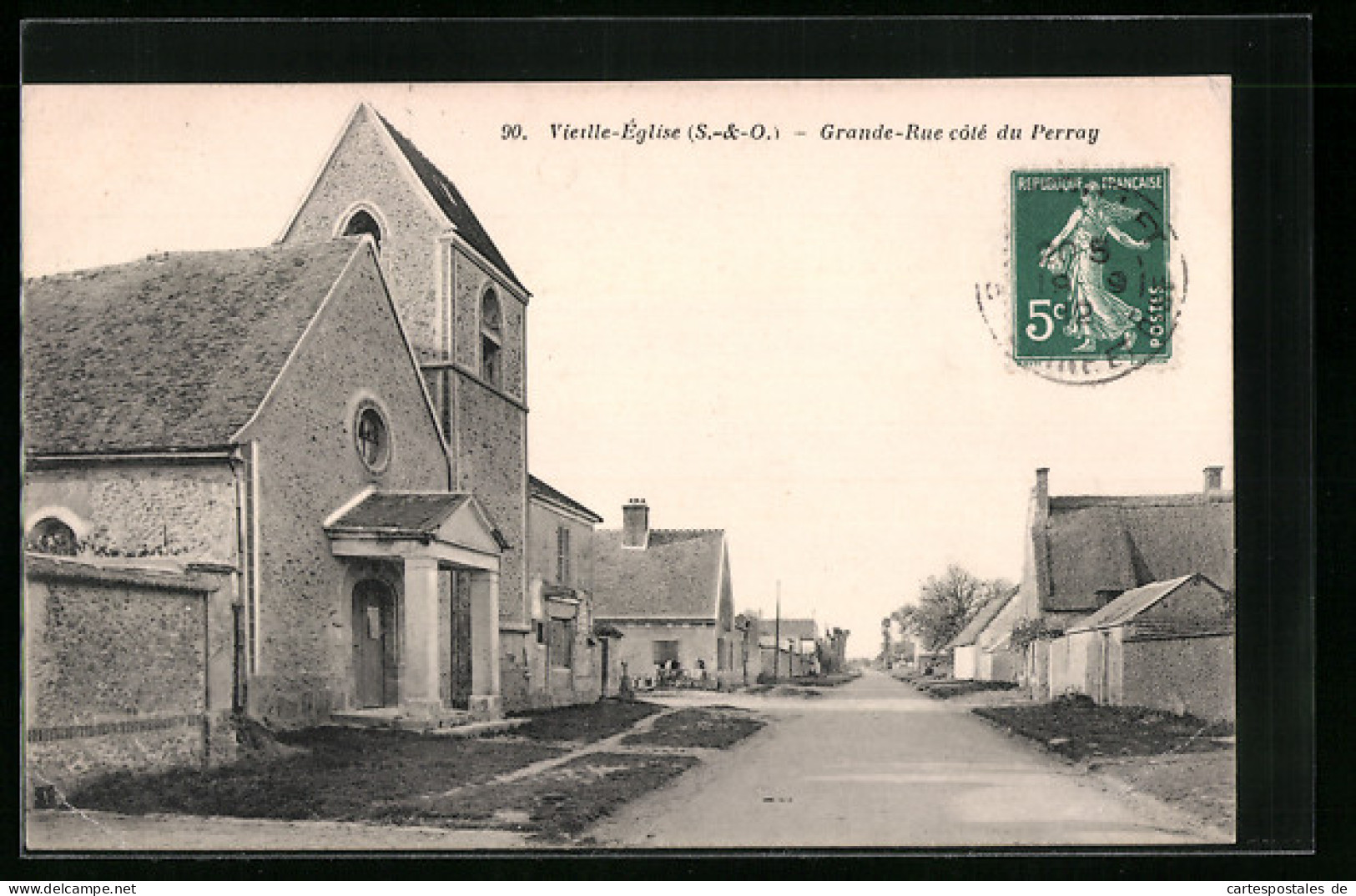 CPA Vieille-Eglise, Grande Rue Cote Du Perray  - Other & Unclassified