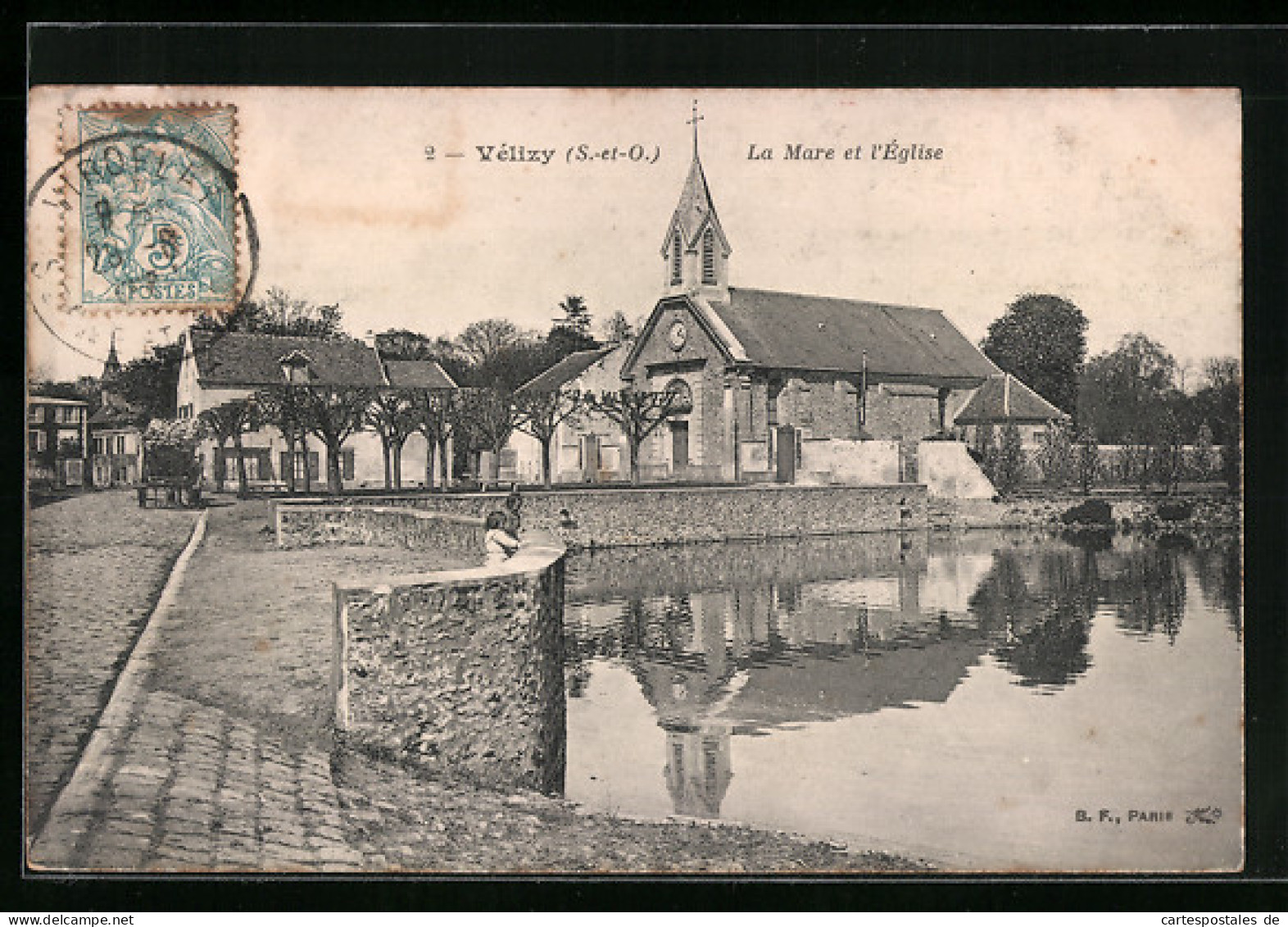 CPA Velizy, La Mare Et L`Eglise  - Velizy