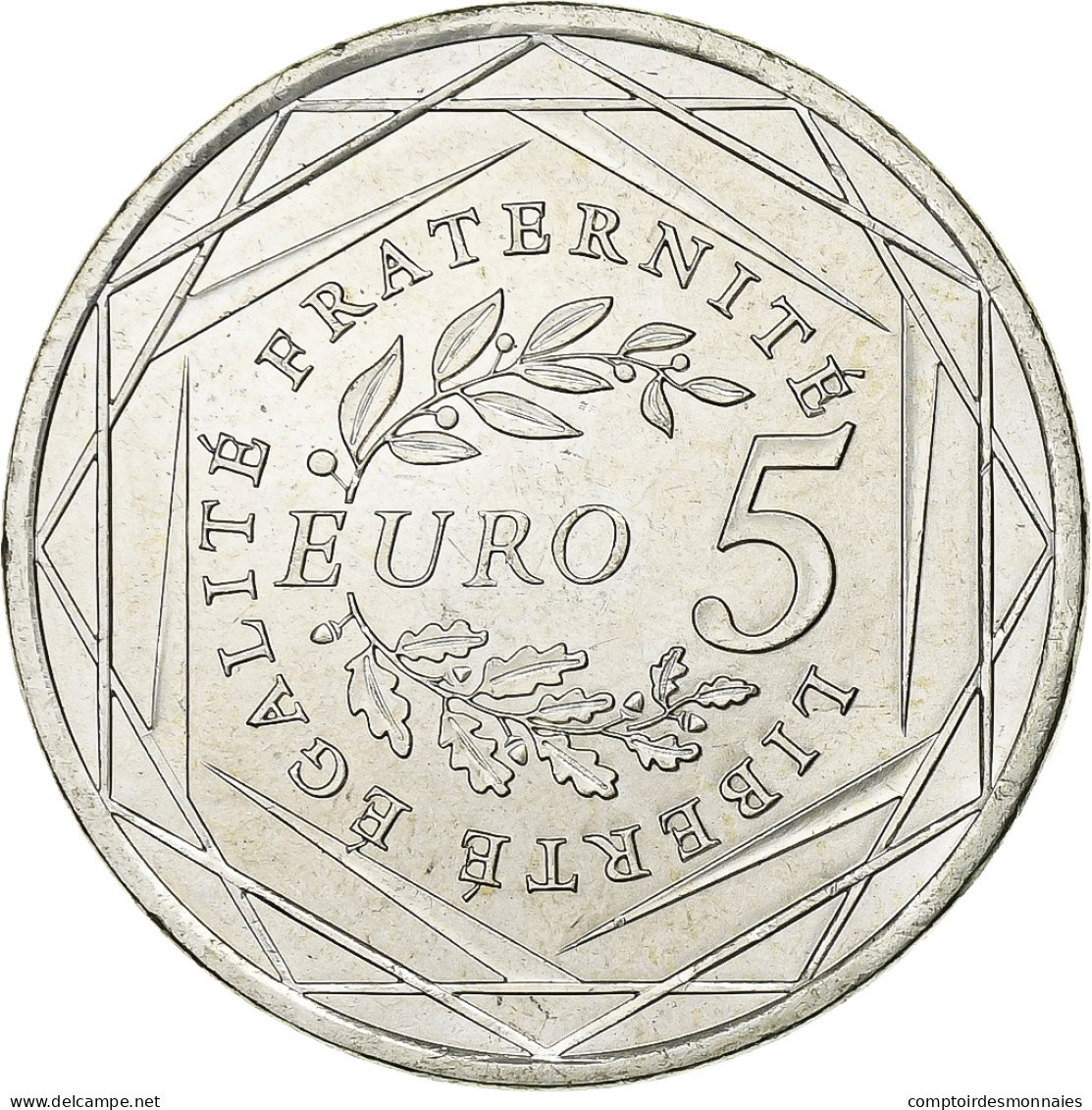 France, 5 Euro, Semeuse, 2008, Argent, SPL, KM:1534 - France