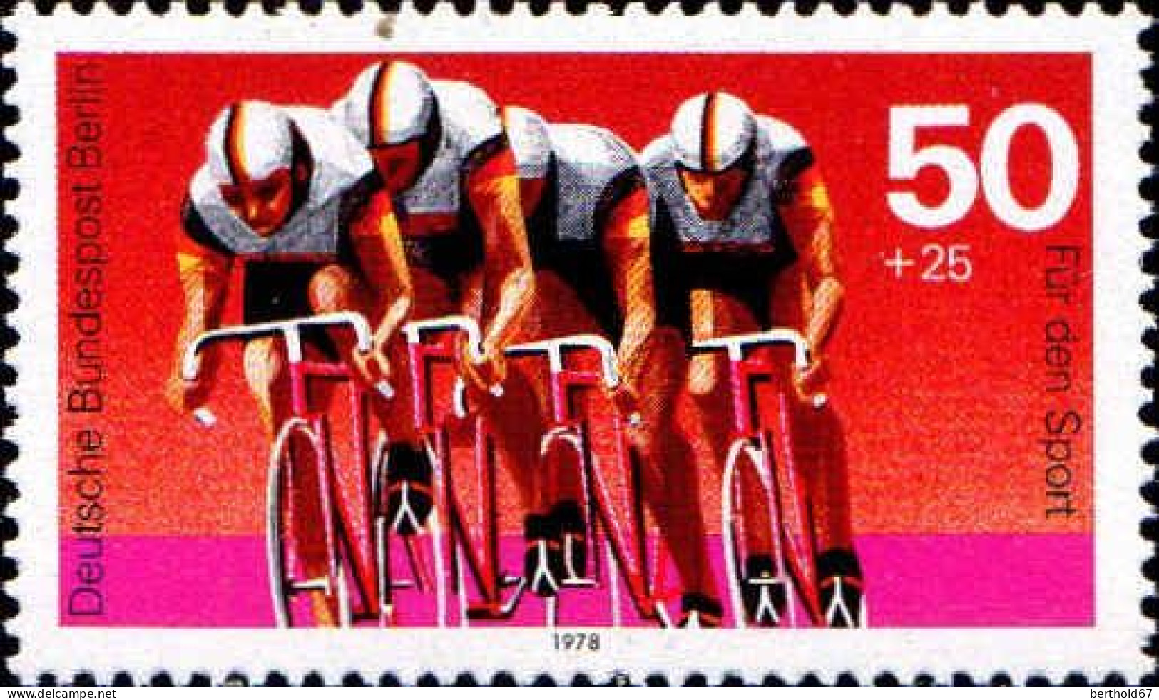 Berlin Poste N** Yv:528 Mi:567 Für Den SportCyclisme (Thème) - Wielrennen