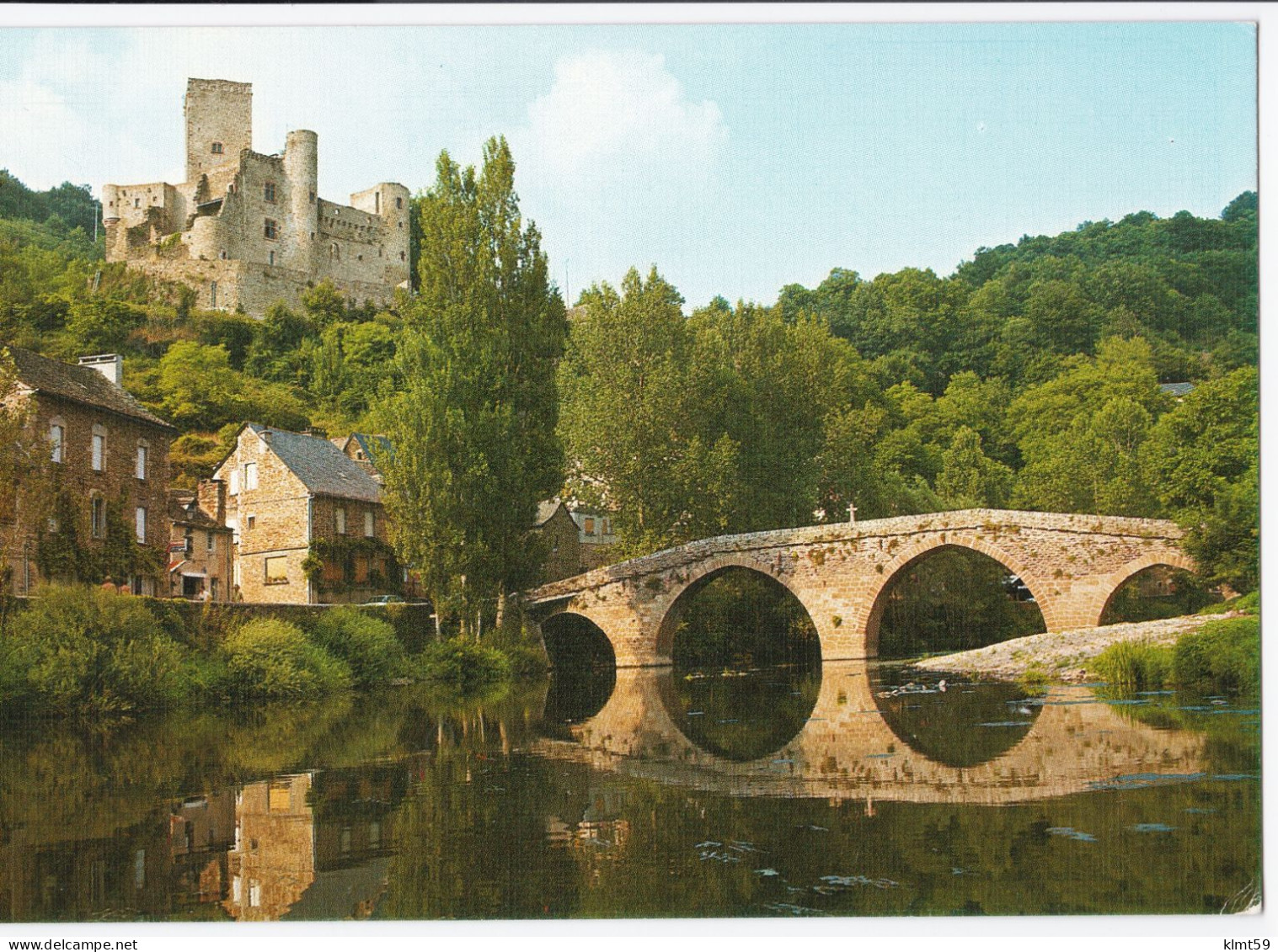 Château De Belcastel Se Reflétant Dans Les Eaux De L'Aveyron - Sonstige & Ohne Zuordnung