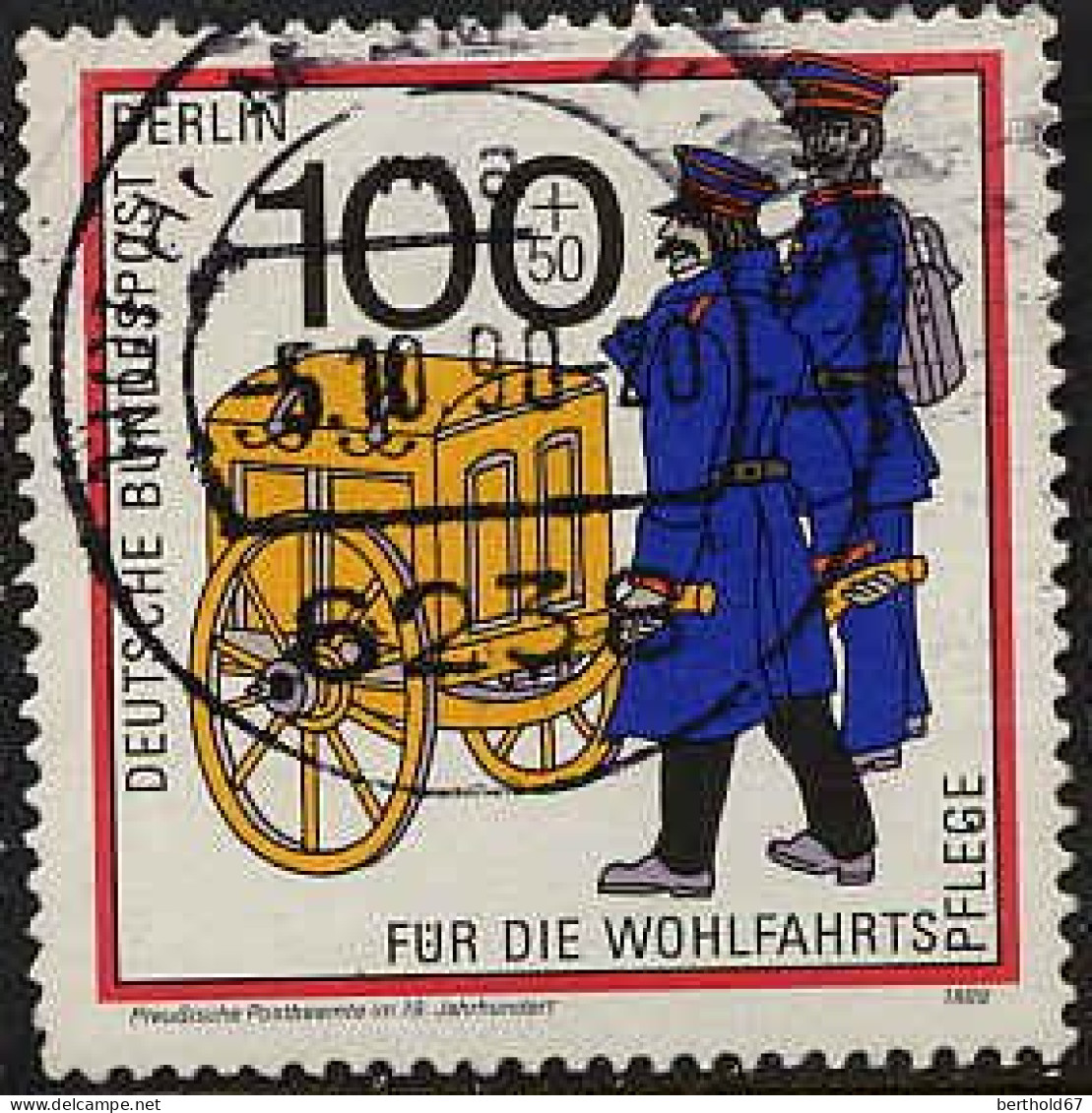 Berlin Poste Obl Yv:815 Mi:854 Für Die Wohlfahrtspflege Preußische Postbeamte Im 19.Jahrh (cachet Rond) - Oblitérés