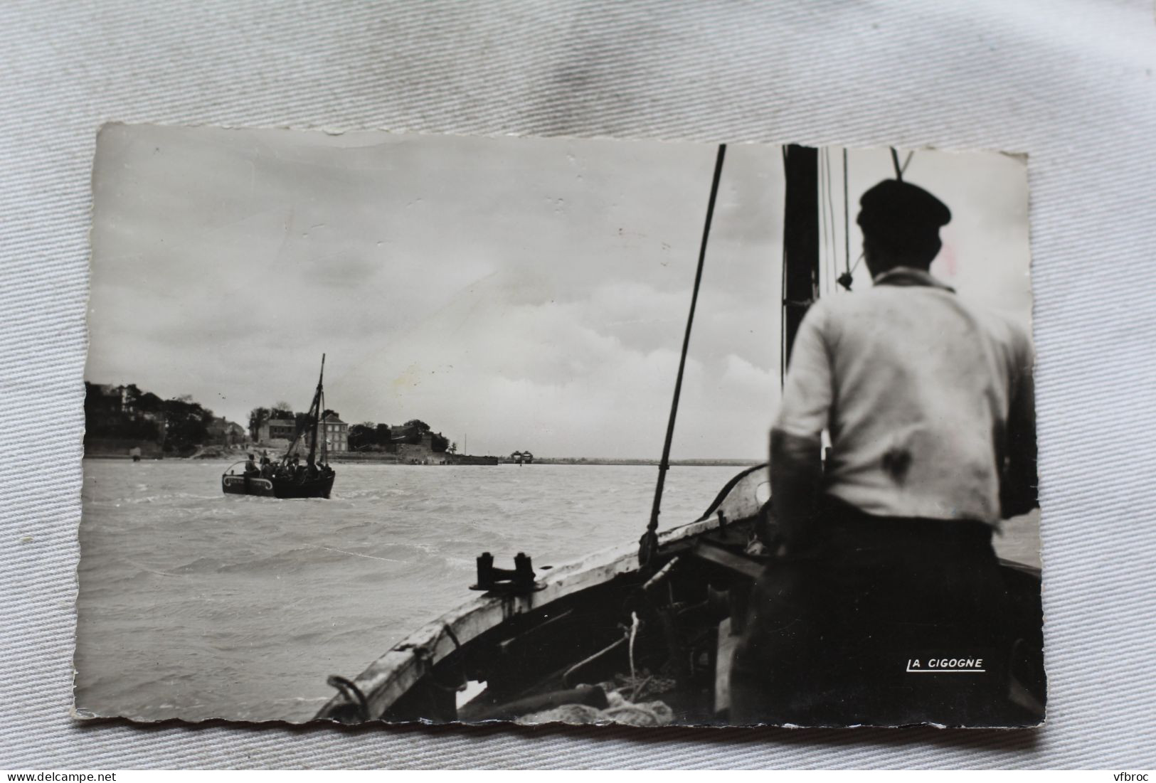 N756, Cpsm 1952, Le Crotoy, Promenade En Mer Au Large Du Crotoy, Somme 80 - Le Crotoy