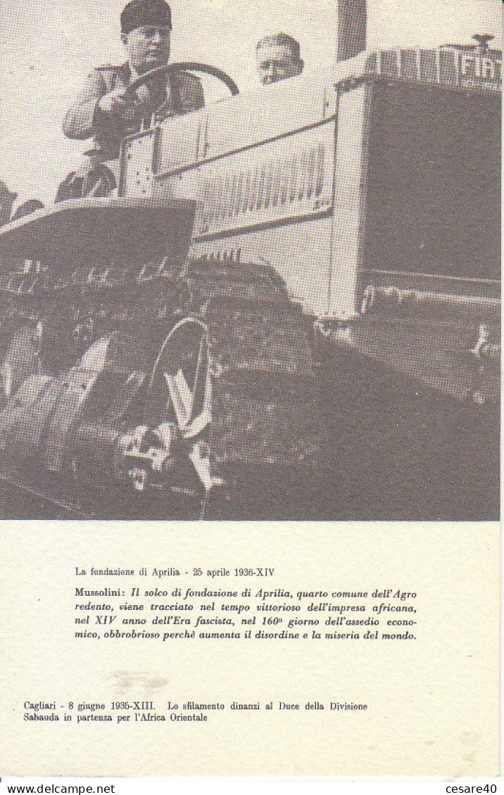 ITALIA - B. MUSSOLINI - Luoghi E Immagini Con Il DUCE, Riedizione Opaca Anni 50, For.140x90 - 2021-09 - People