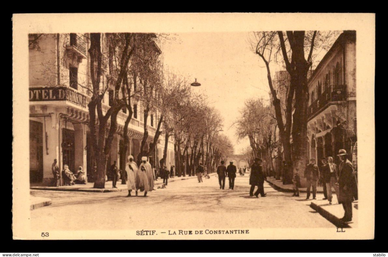 ALGERIE - SETIF - LA RUE DE CONSTANTINE - Sétif