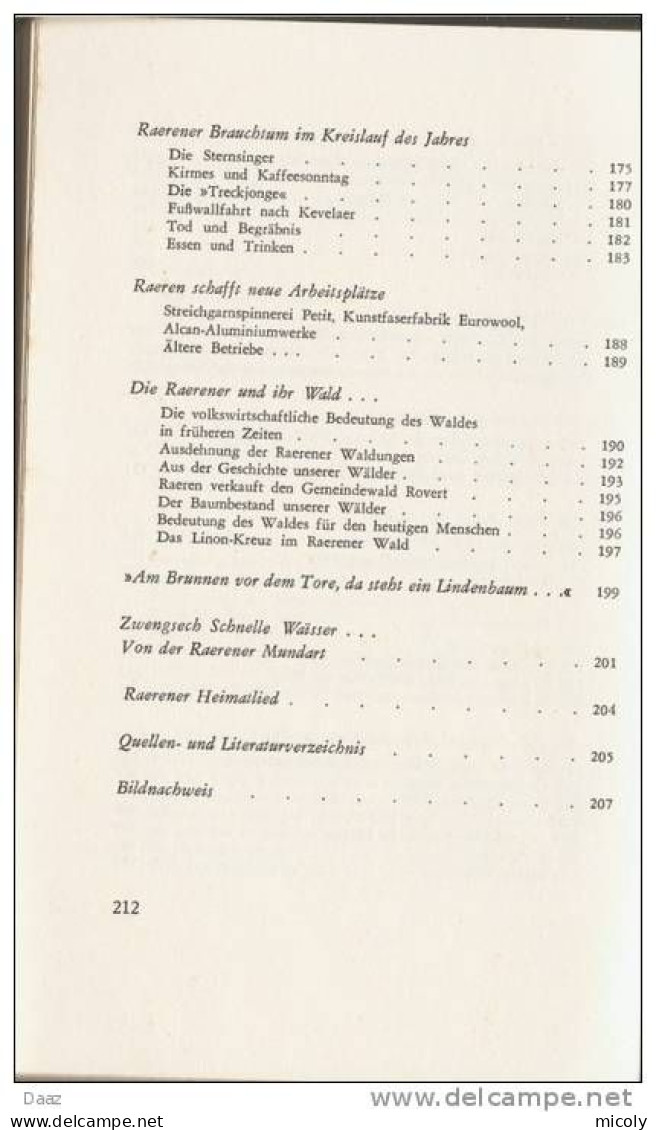 Raeren Viktor Gielen Raeren Und Die Raerener Im Wandel Der Zeiten Markus Verlag Eupen 1967 - België