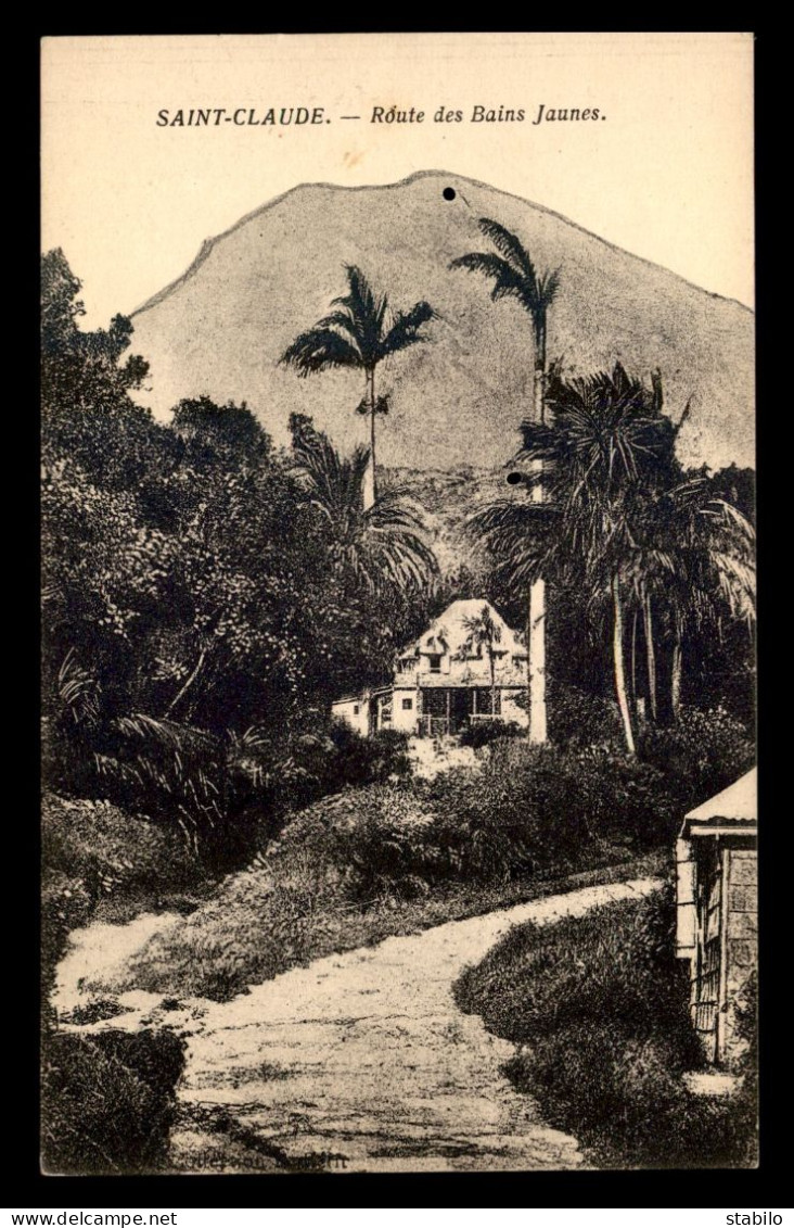 GUADELOUPE - SAINT-CLAUDE - ROUTE DES BAINS JAUNES - VOIR ETAT - Autres & Non Classés