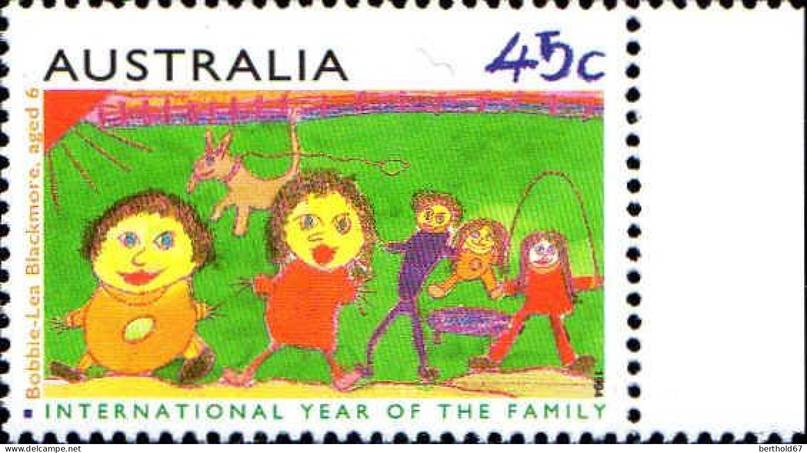 Australie Poste N** Yv:1359/1361 Année Internationale De La Famille Bord De Feuille - Mint Stamps