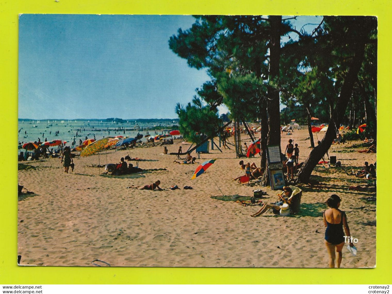 33 ANDERNOS LES BAINS N°436 La Plage Du Bétey En 1969 Baignade Toboggan éditions M. Berjaud TITO - Andernos-les-Bains