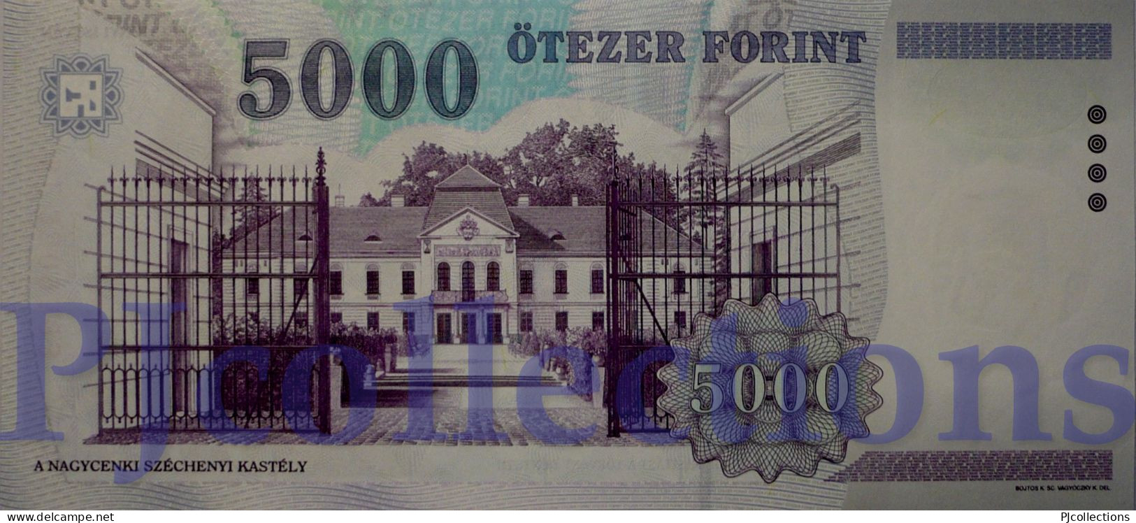 HUNGARY 5000 FORINT 1999 PICK 182a UNC - Hungary