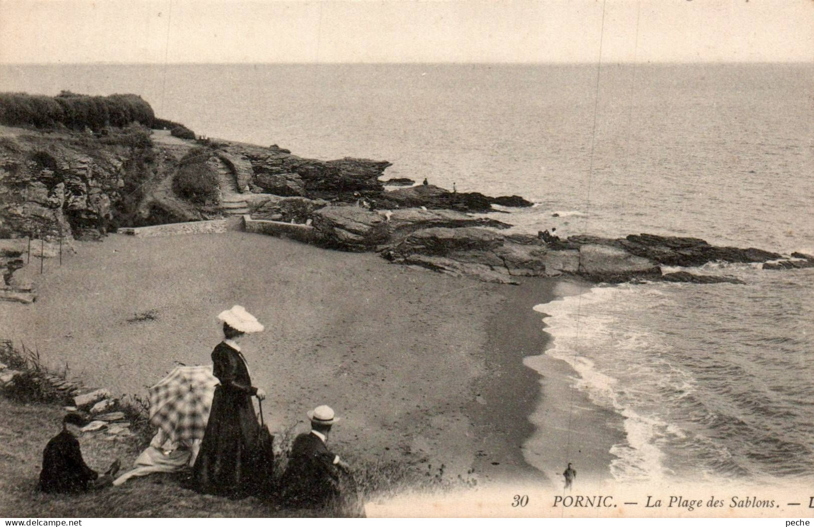 N°2574 W -cpa Pornic -la Plage Des Sablons- - Pornic