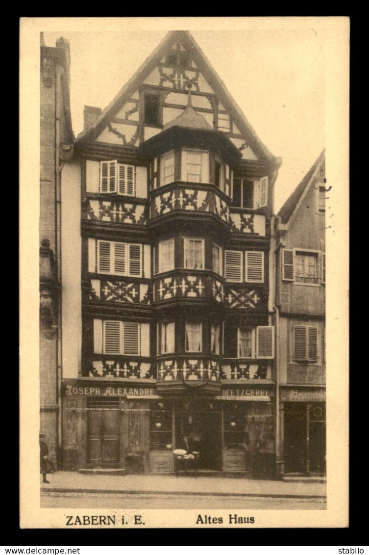 JUDAISME - MAGASIN "JOSEPH ALEXANDRE METZGEREI" SAVERNE - Jewish