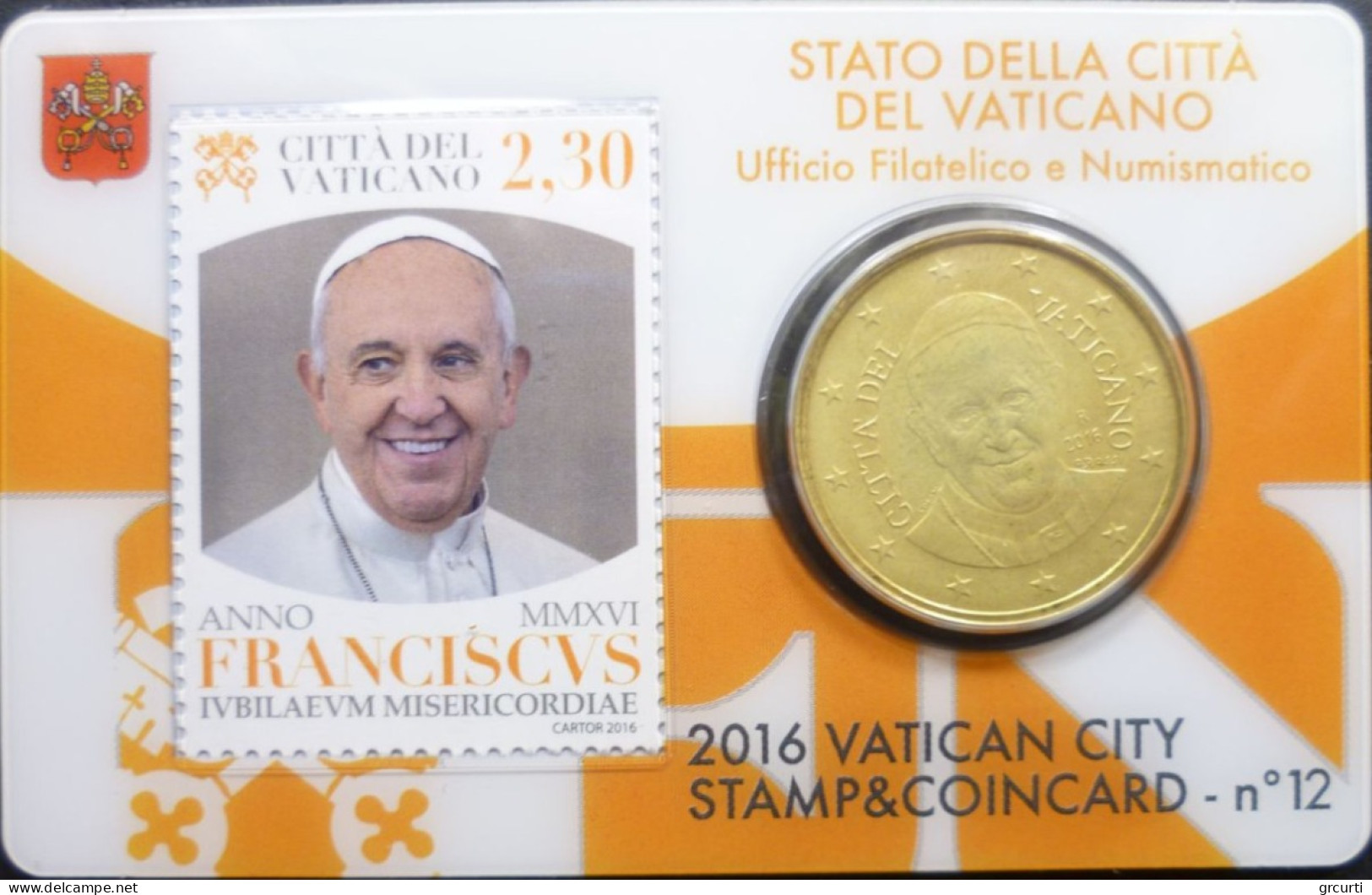 Vaticano - 50 Centesimi 2016 - Giubileo Della Misericordia - Stamp & Coincard N. 10÷13 - KM# 460 - Vaticaanstad