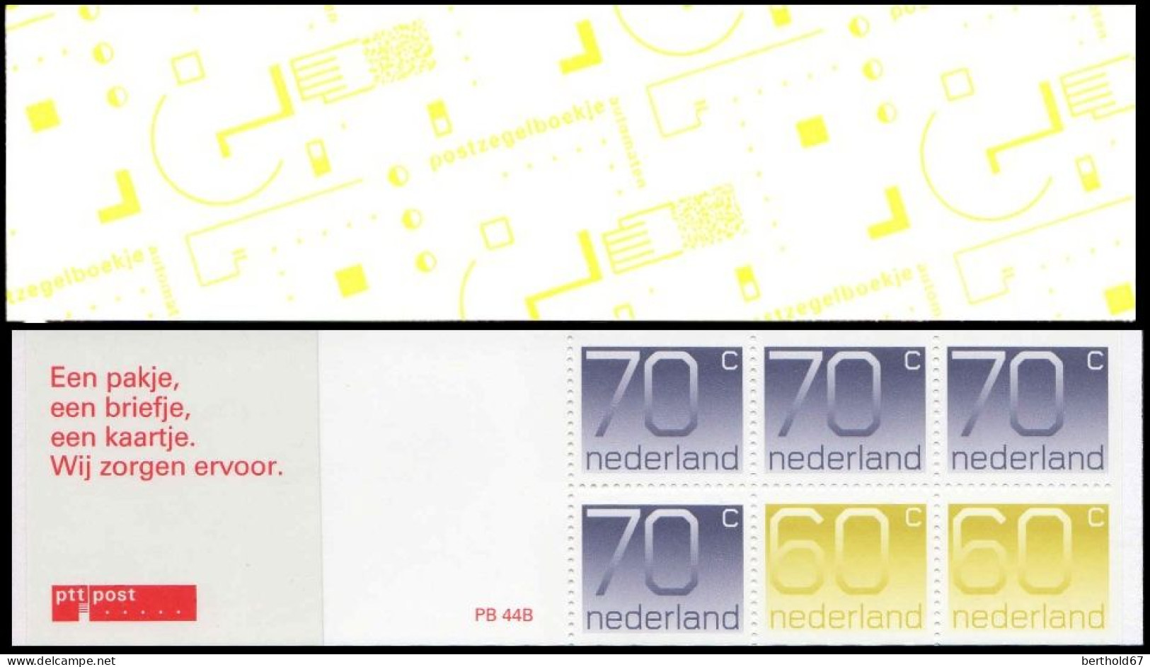 Pays-Bas Carnet N** Yv:C1380AaI Mi:MH45B Chiffres - Carnets Et Roulettes