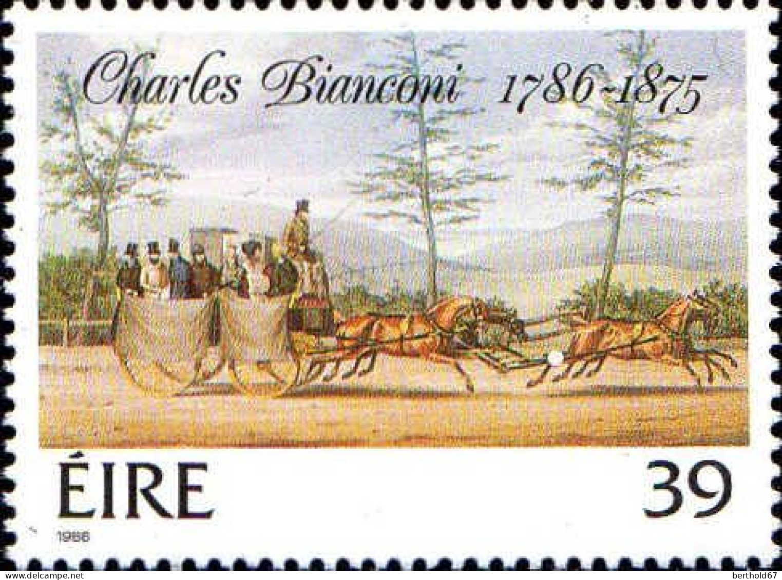 Irlande Poste N** Yv: 612/613 Charles Bianconi 1786-1875 - Ungebraucht