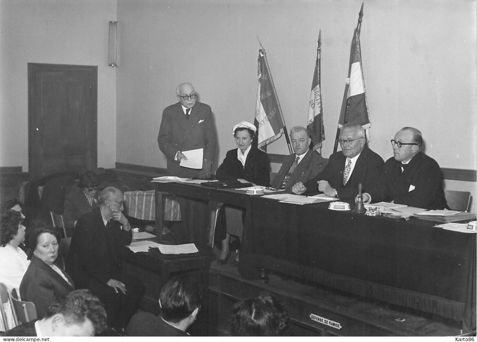 Congrès National 1956 anciens combattants guerre , siège 17 rue st dominique * 20 photos photographe Delhay à stains