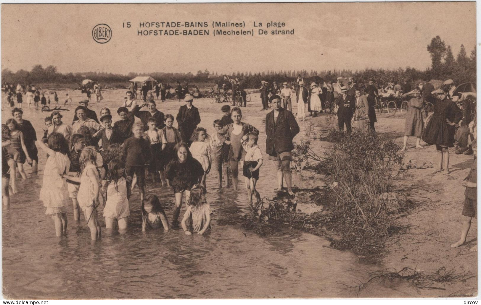 Zemst - Deelgemeente Hofstade - Bad - Het Strand (Dohmen) ( Gelopen Kaart ) - Zemst