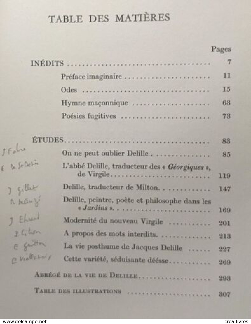 Delille Est-il Mort? / Coll. écrivains D'Auvergne G. De Bussac - Autres & Non Classés