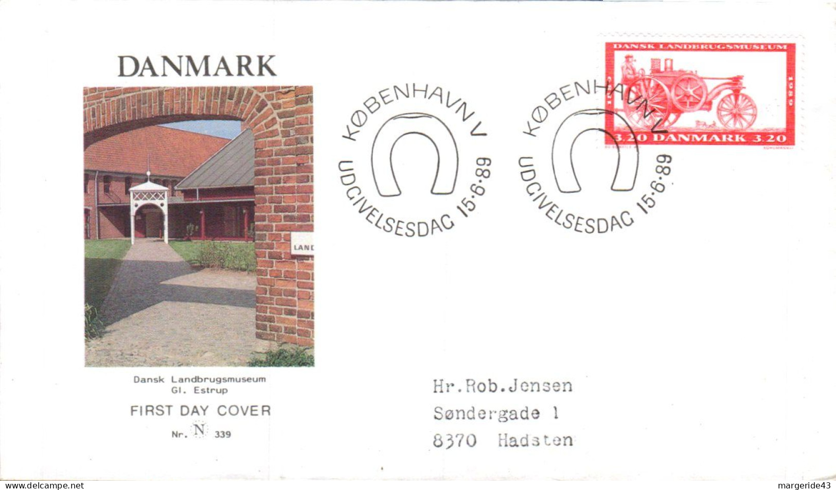 DANEMARK LOT DE 58 LETTRES, ET FDC