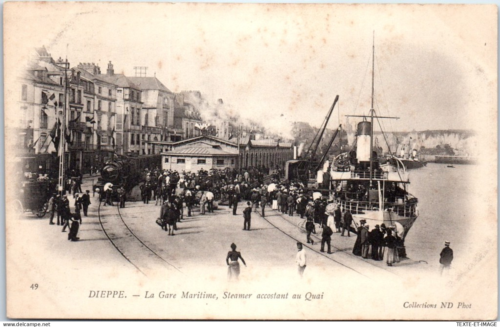 76 DIEPPE - Gare Maritime, Vue D'un Steamer A Quai  - Dieppe