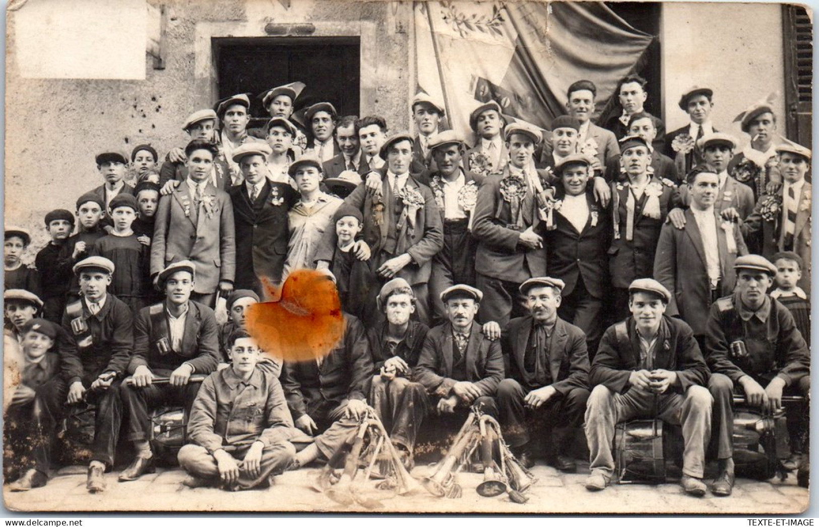 34 AGDE - CARTE PHOTO - Les Conscrits 1910 - Agde
